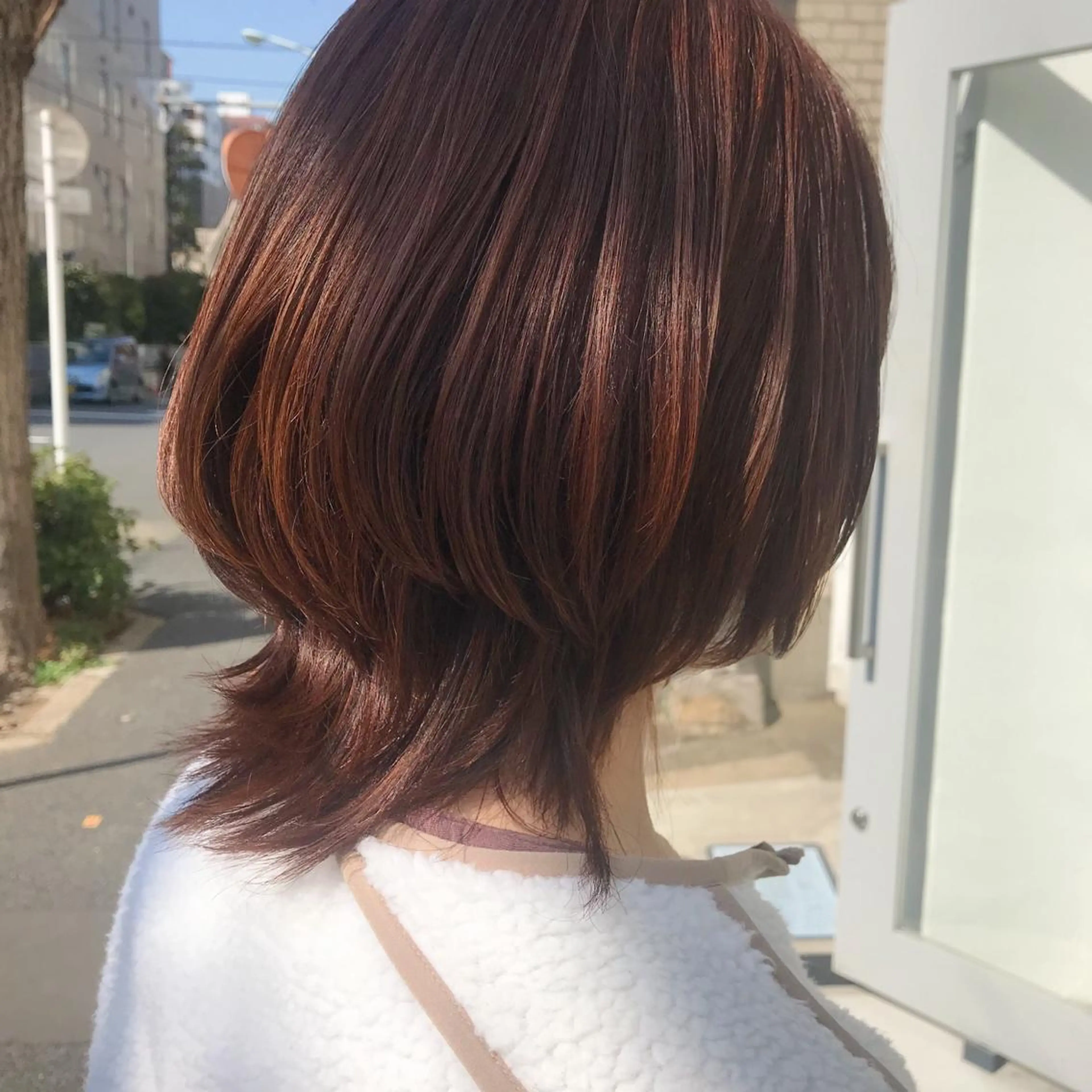 ショート カラー ヘアアレンジ ブラウンカラー ハイライトカラー ピンクカラー ピンクブラウン ハイライト moi-meme.soe所属・タナカ リナのヘアスタイル