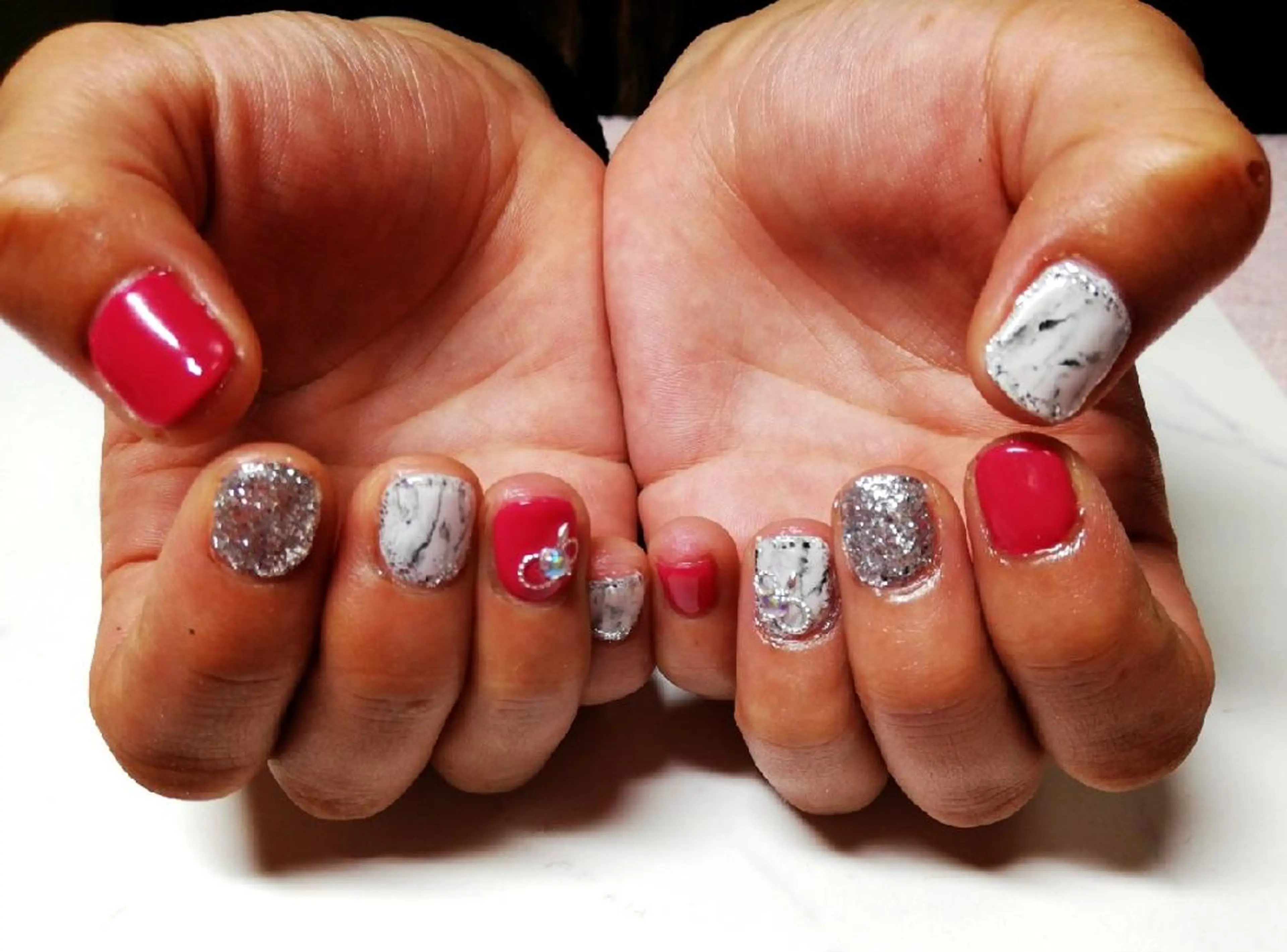 ネイル 大理石ネイル(マーブル) ハンドネイル Nail Salon macherieのネイルデザイン