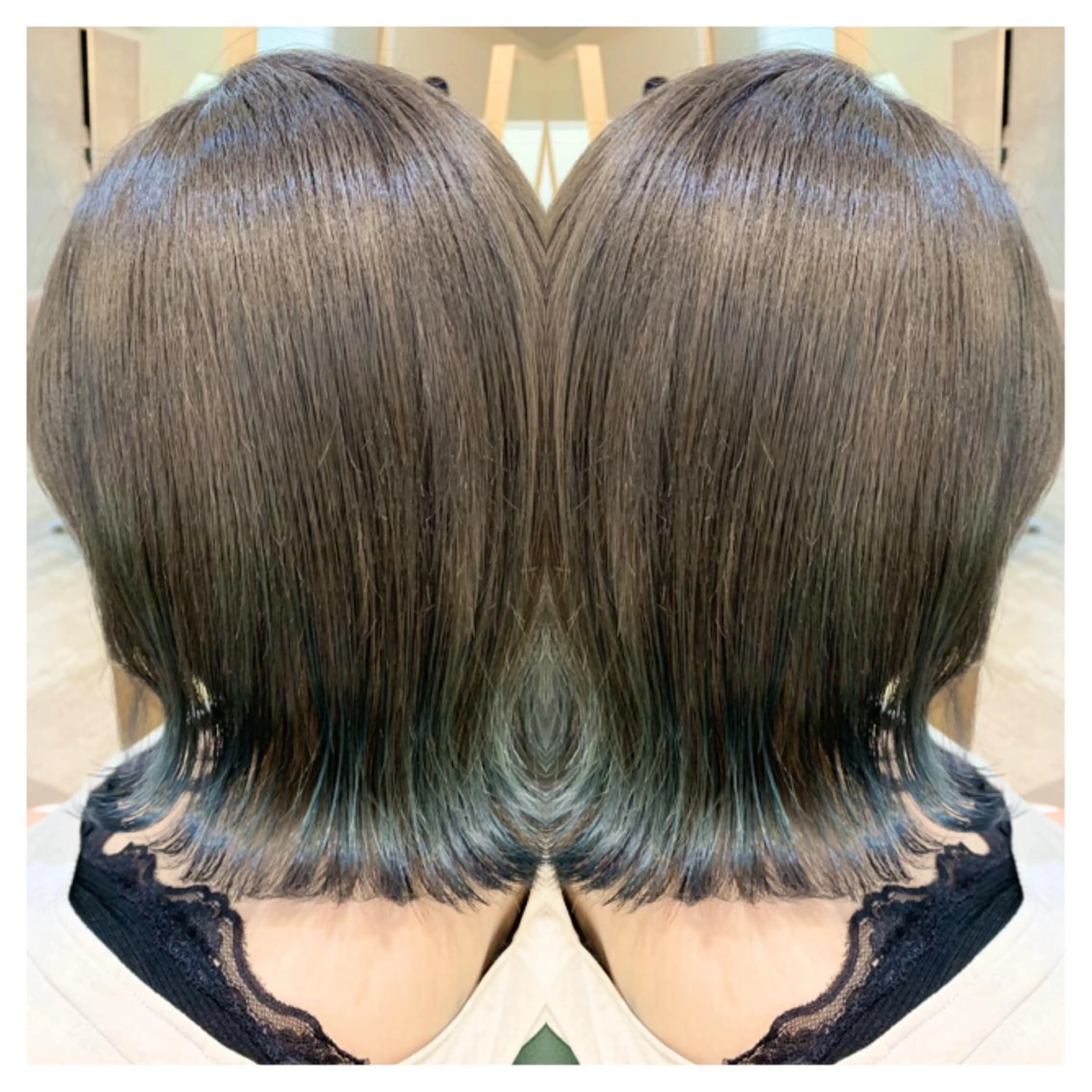 ミディアム カラー ヘアカラー トリートメント 村山 茉衣のヘアスタイル