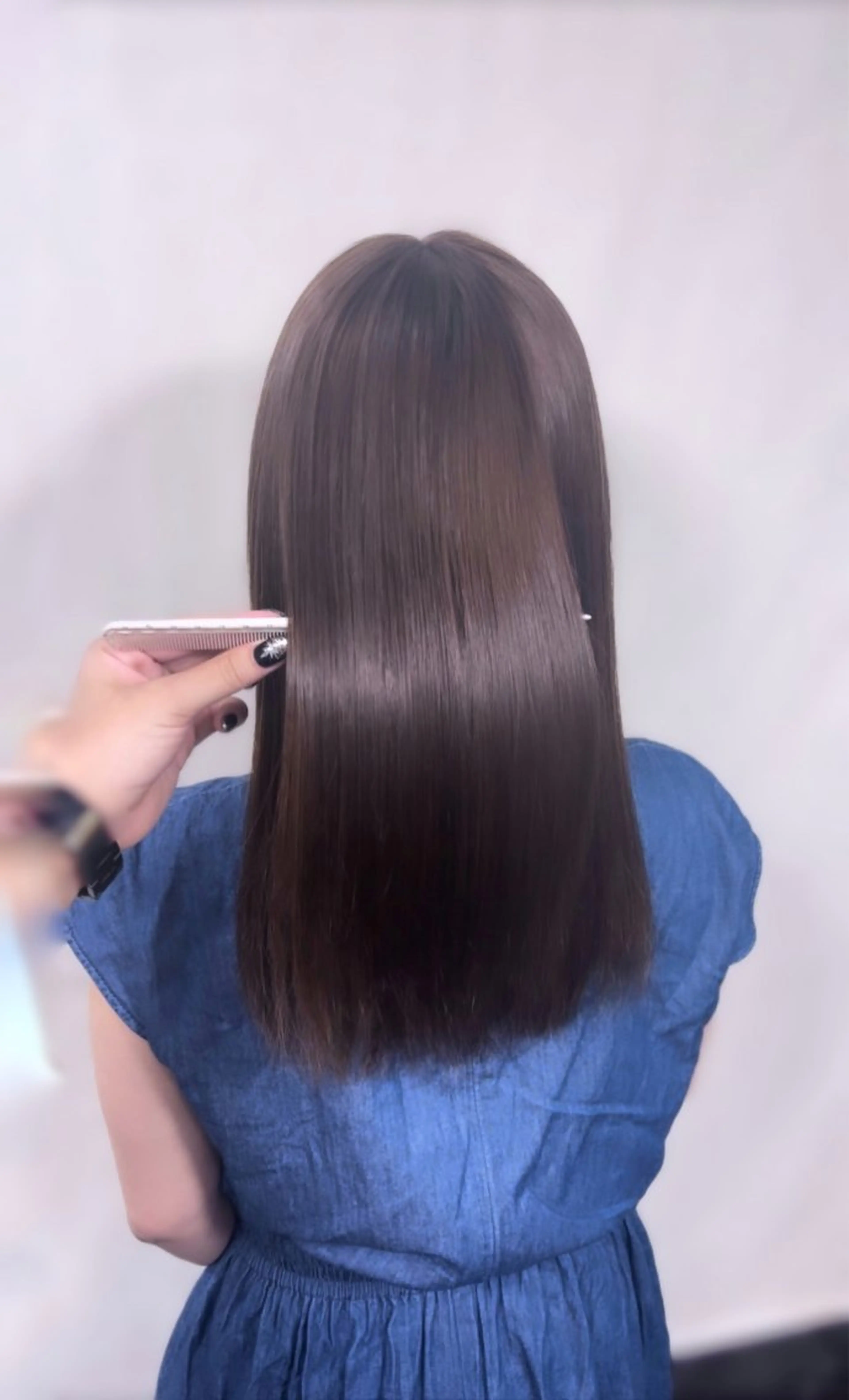 セミロング カラー tace新宿 めいのヘアスタイル