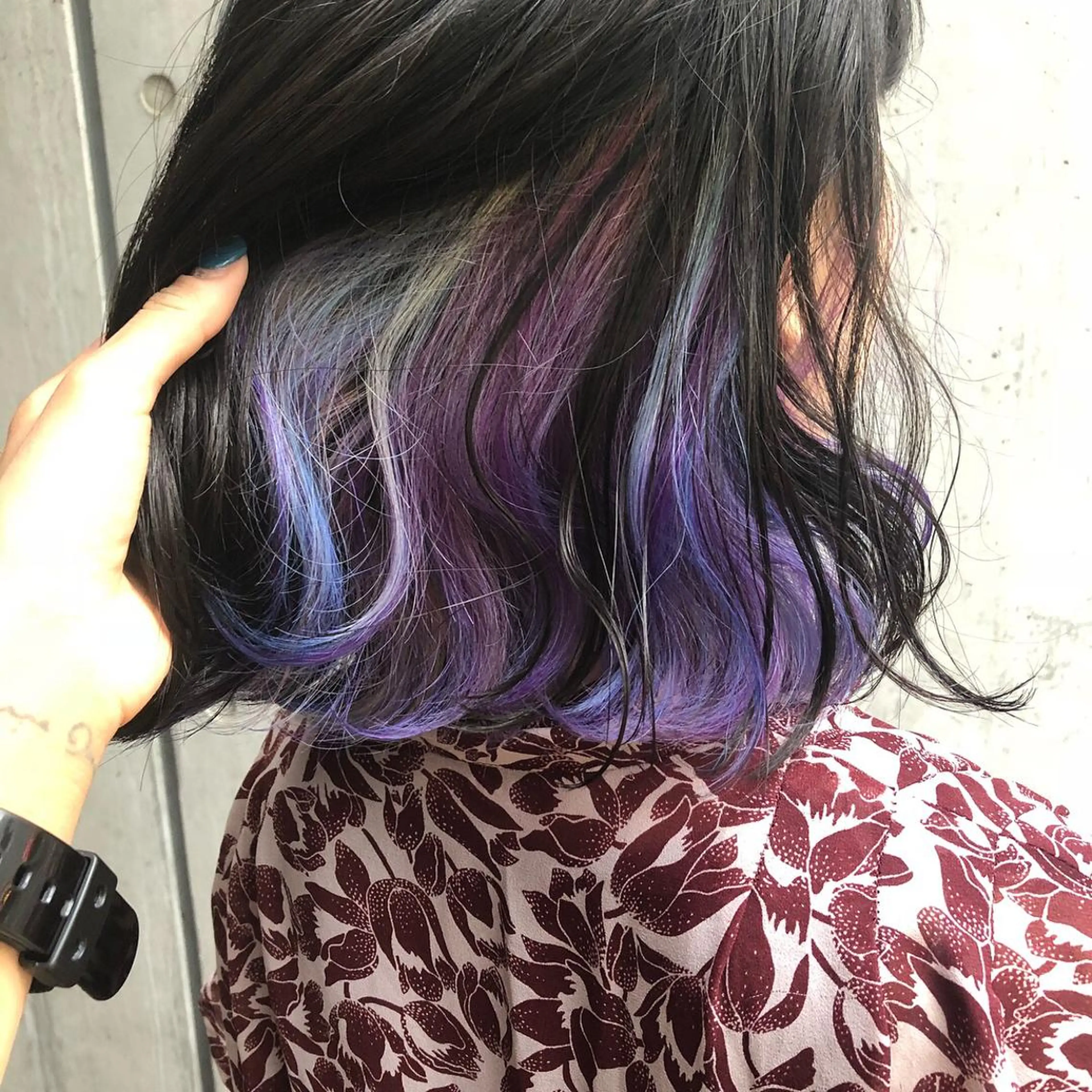 ミディアム カラー ヘアアレンジ ユニコーンカラー バイオレットカラー ヘアカラー YAWN所属・YAWN《ヨウン》 Yucaのその他イメージ