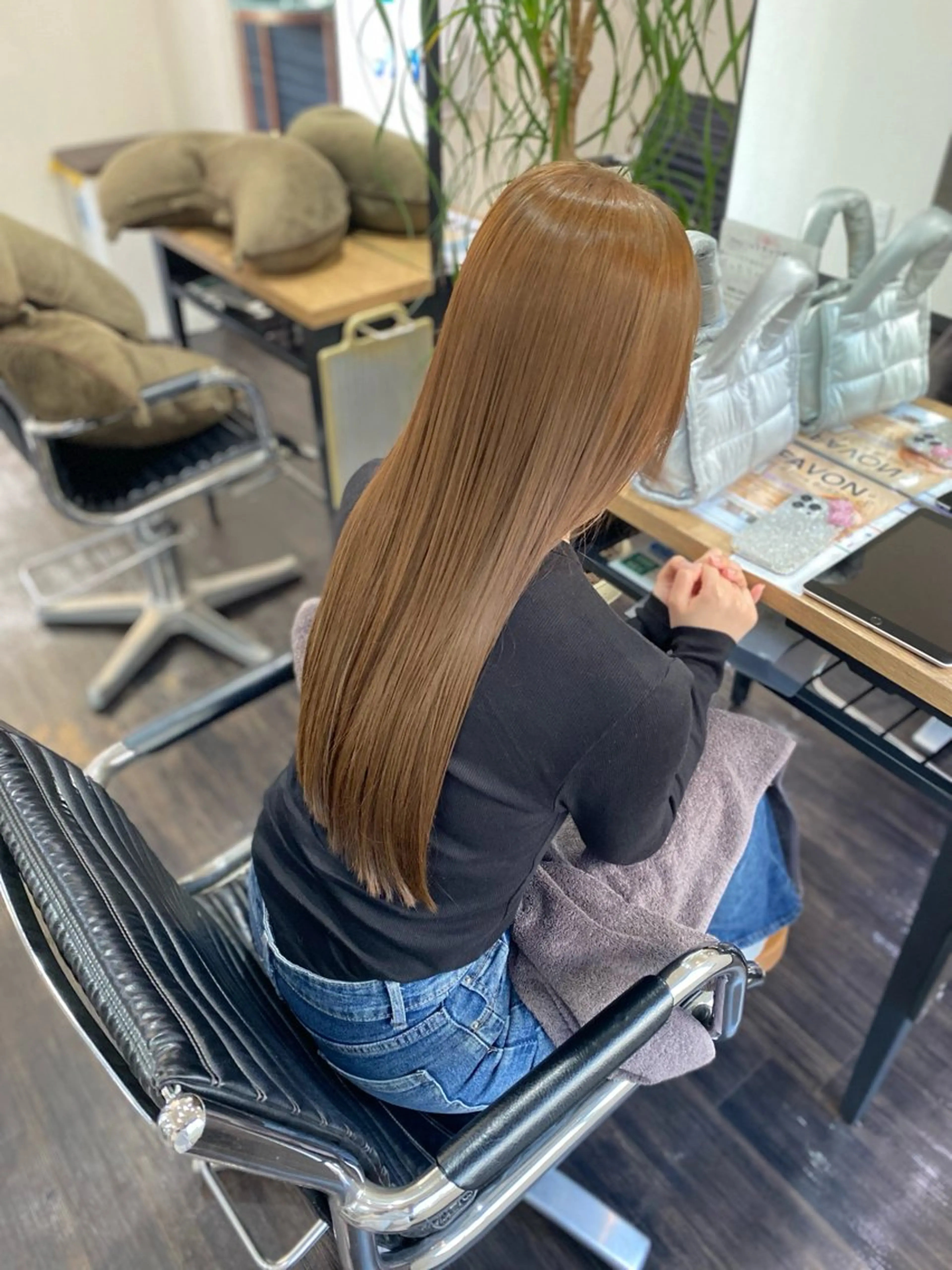 【ミニモ限定価格✨】似合わせカット✂︎＋髪質改善ケアカラー✨＋Aujuaトリートメント🫧の写真