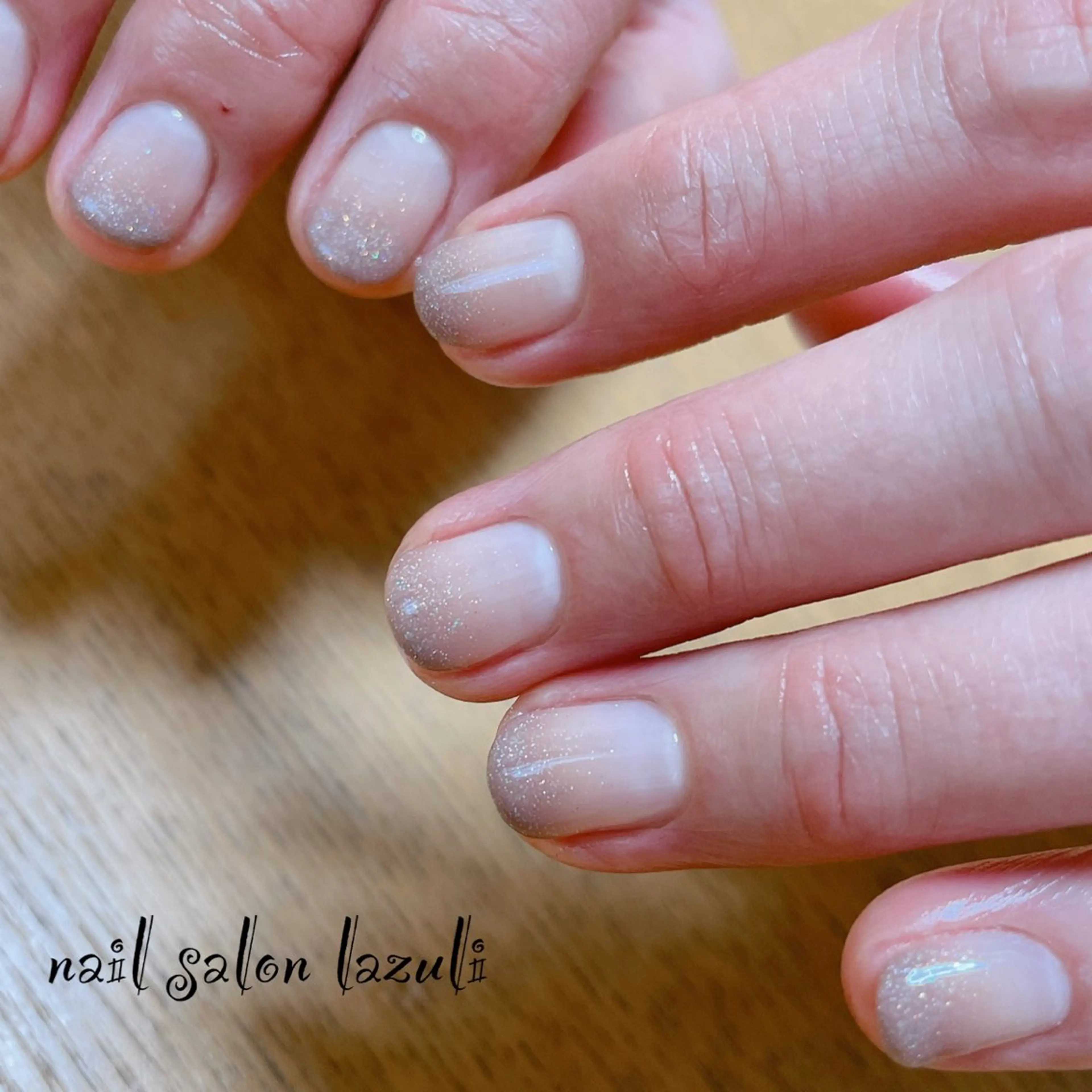 ネイル グラデーション ショートネイル シンプルネイル ハンドネイル nail salon lazuliのネイルデザイン