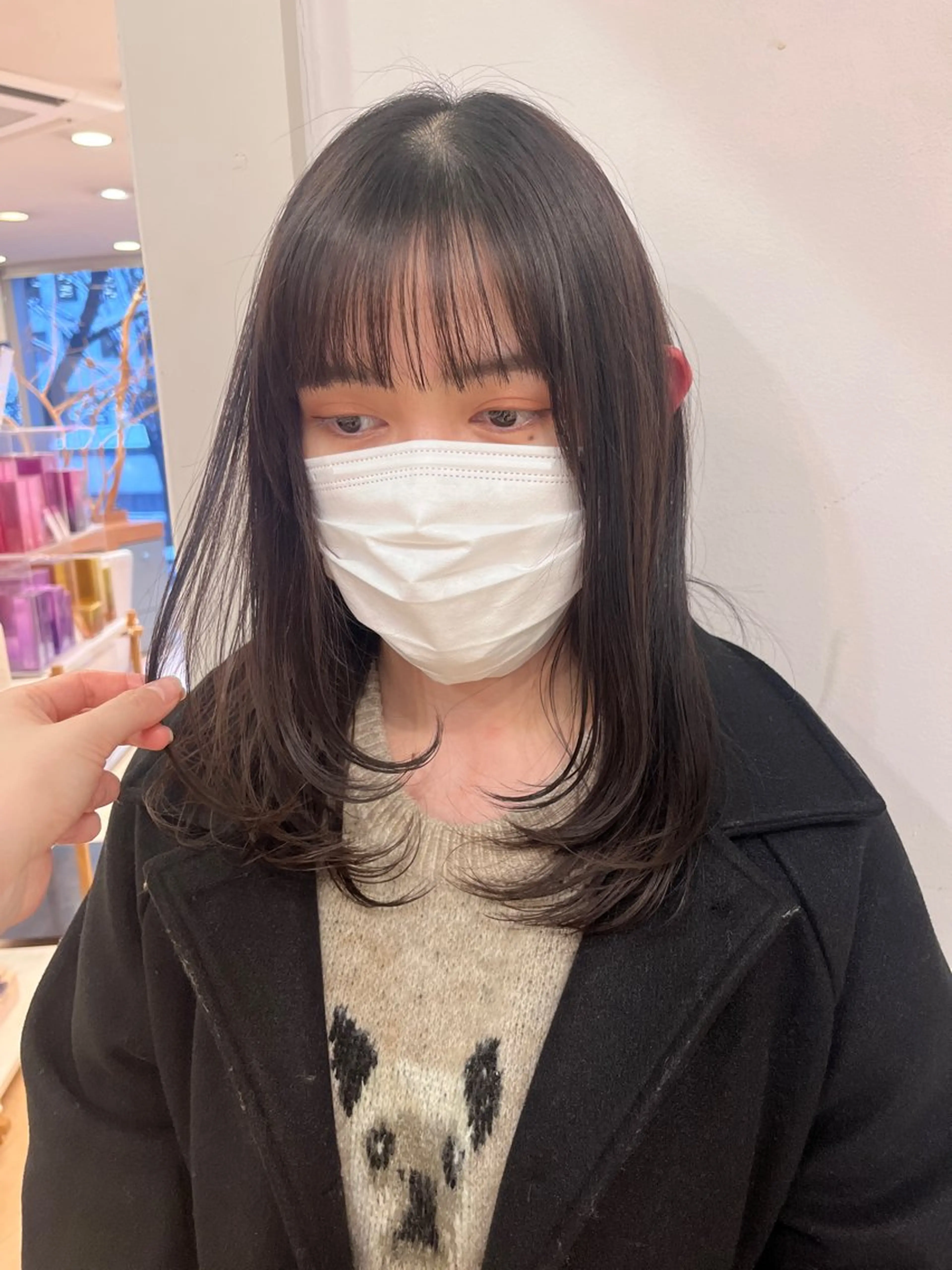 🩷新規クーポン🩷カット＋うる艶ワンカラー＋超音波アイロントリートメント🫧メンズOK👌白髪染めOK✨️の写真