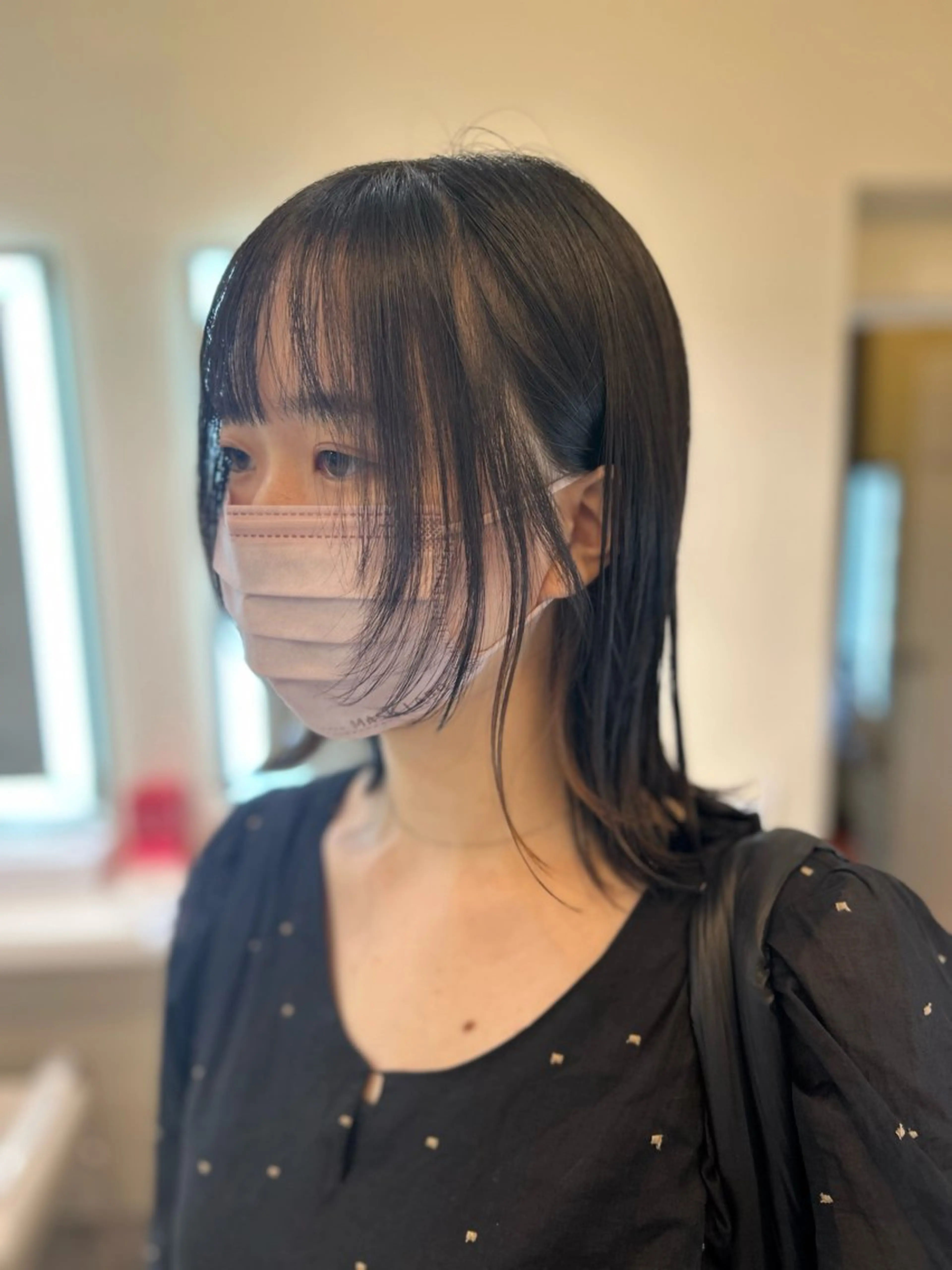 ミディアム 顔まわりレイヤー 顔周りカット レイヤーカット 似合わせカット 似合わせカット //金子 聖汰のヘアスタイル