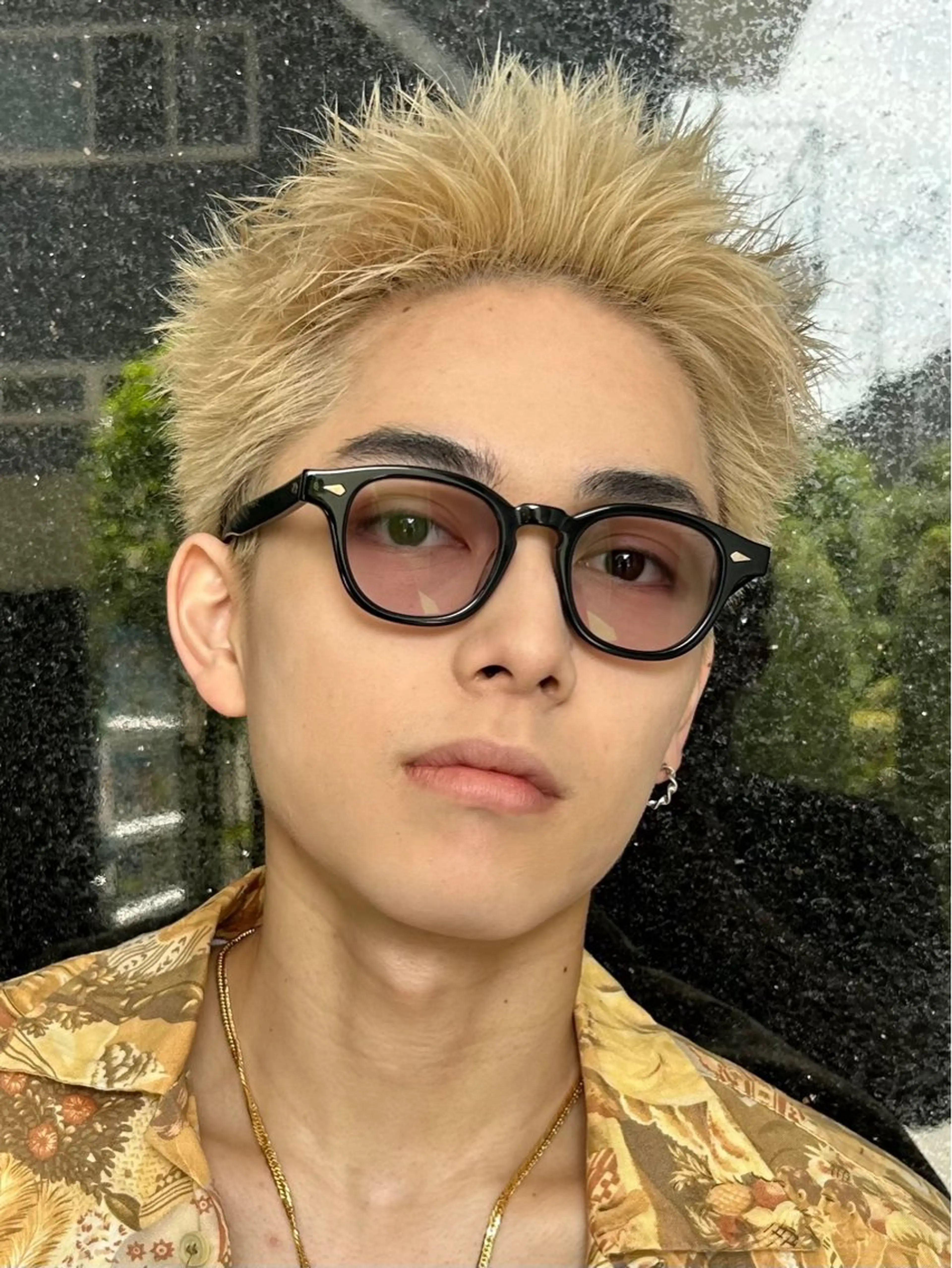 ショート カラー パーマ メンズ アップバング スパイキーショート ショートヘア カット fifth栄所属・メンズパーマ 名古屋/水谷颯のヘアスタイル