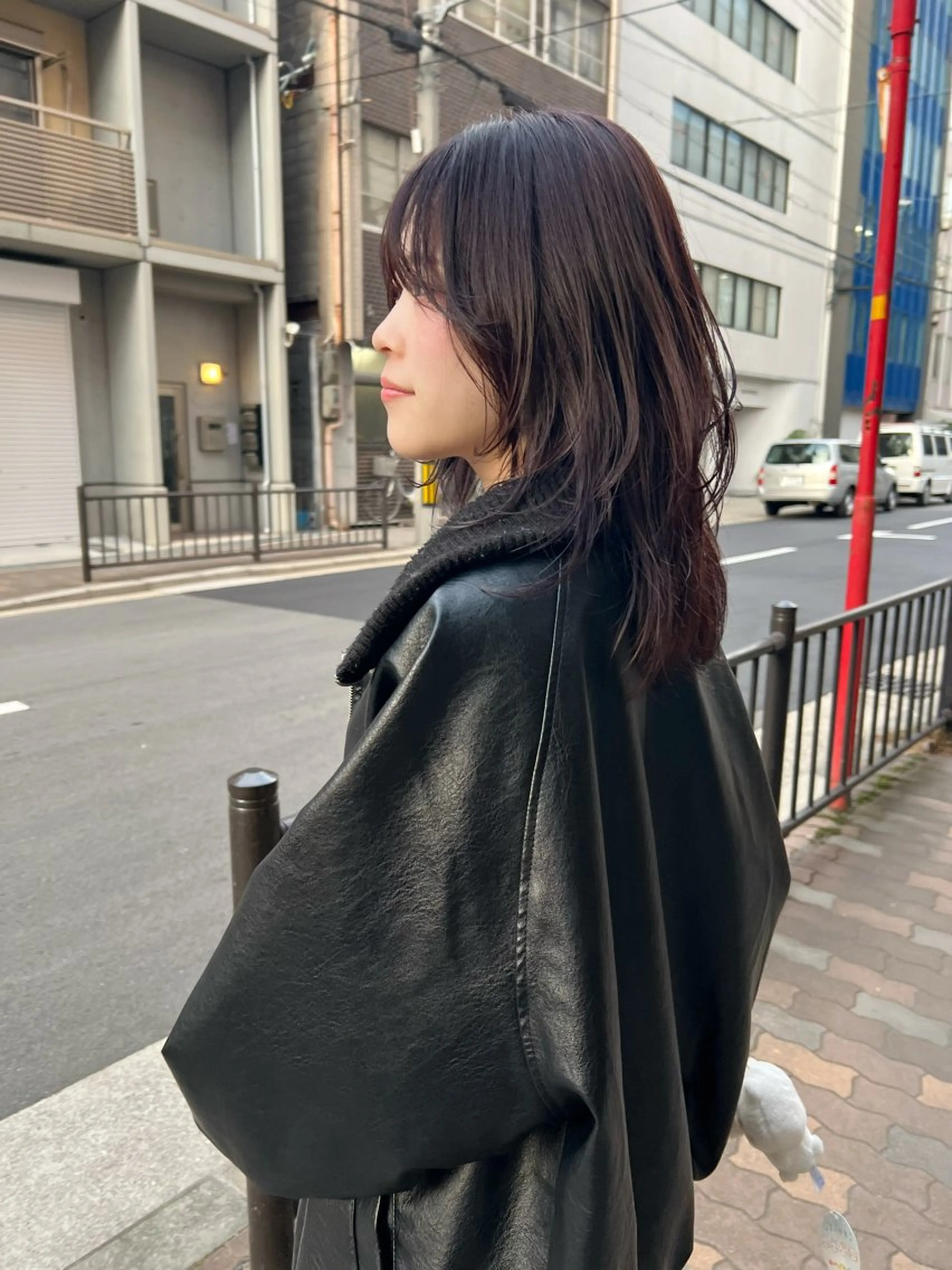 ミディアム カラー カット ヘアカラー トリートメント 樫原裕二/レイヤー カット/透明感カラーのヘアスタイル