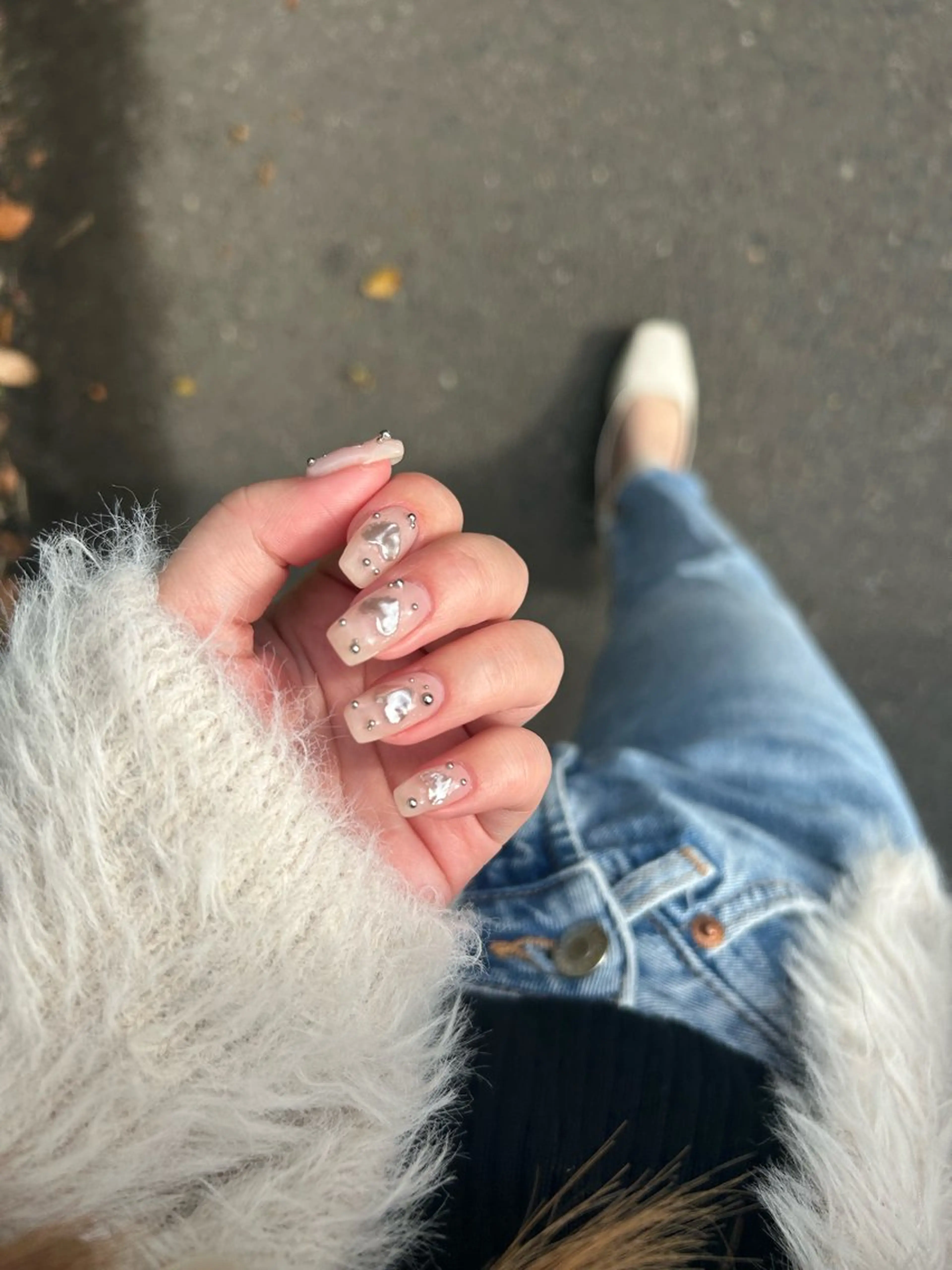 ネイル ブルー フットネイル ジェルネイル キラキラネイル 韓国ネイル RooM -produce by maynail-所属・RooM -mizuki-のネイルデザイン