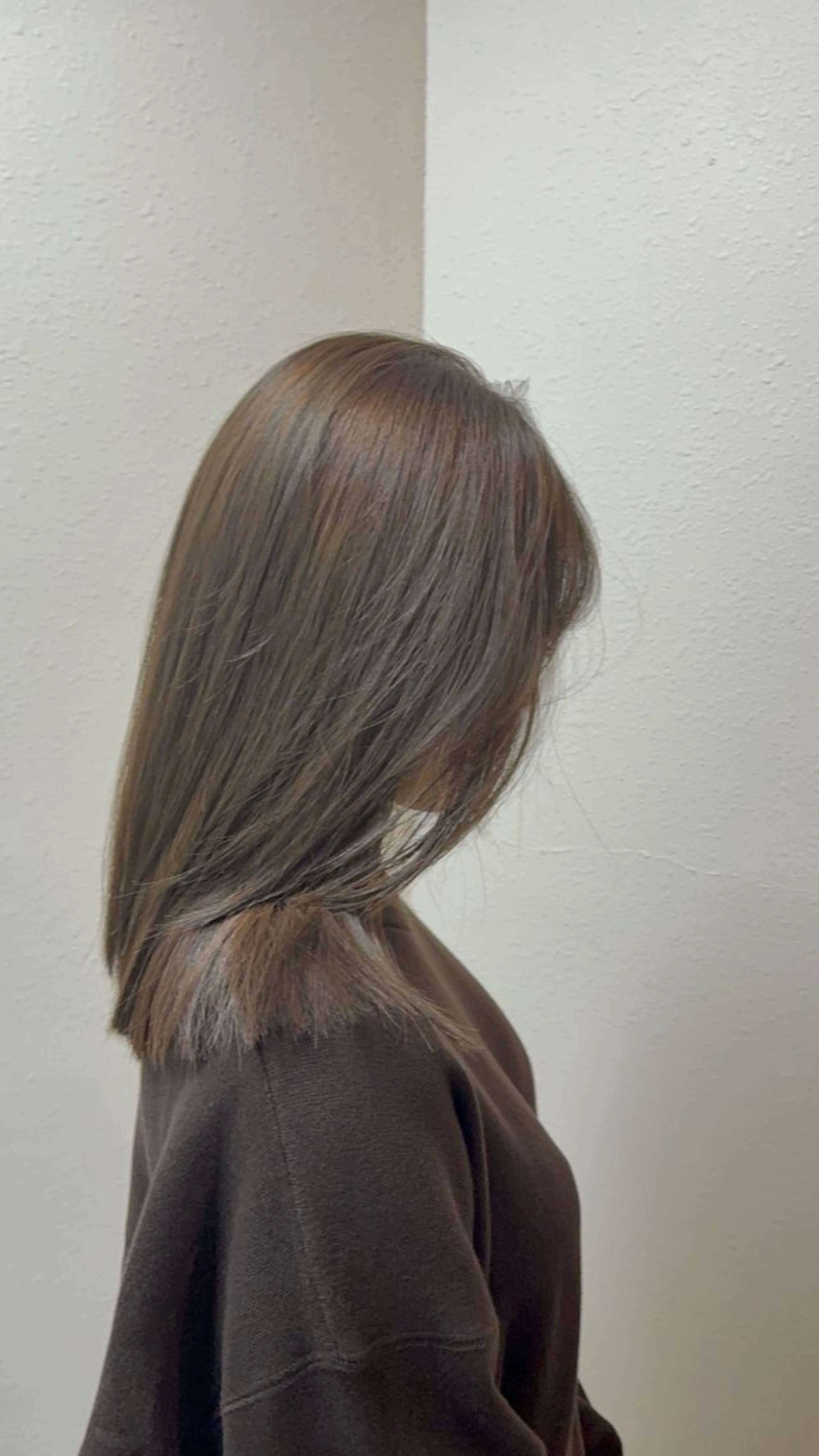 セミロング 渋谷ケアブリーチ ❤️‍🔥徳田空悟のヘアスタイル