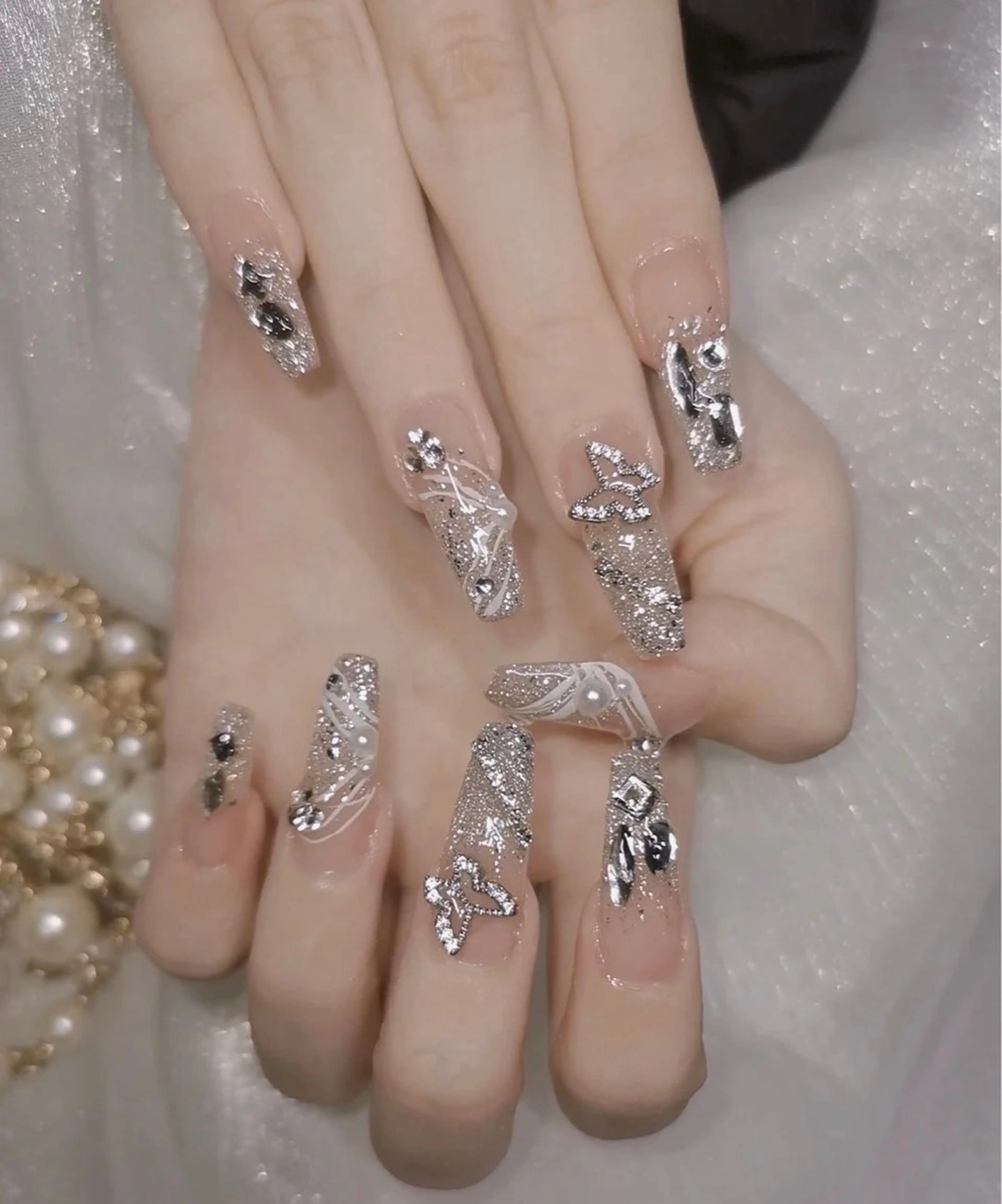 10本長さ出し💅🏻写真デザイン(オフ込み)の写真