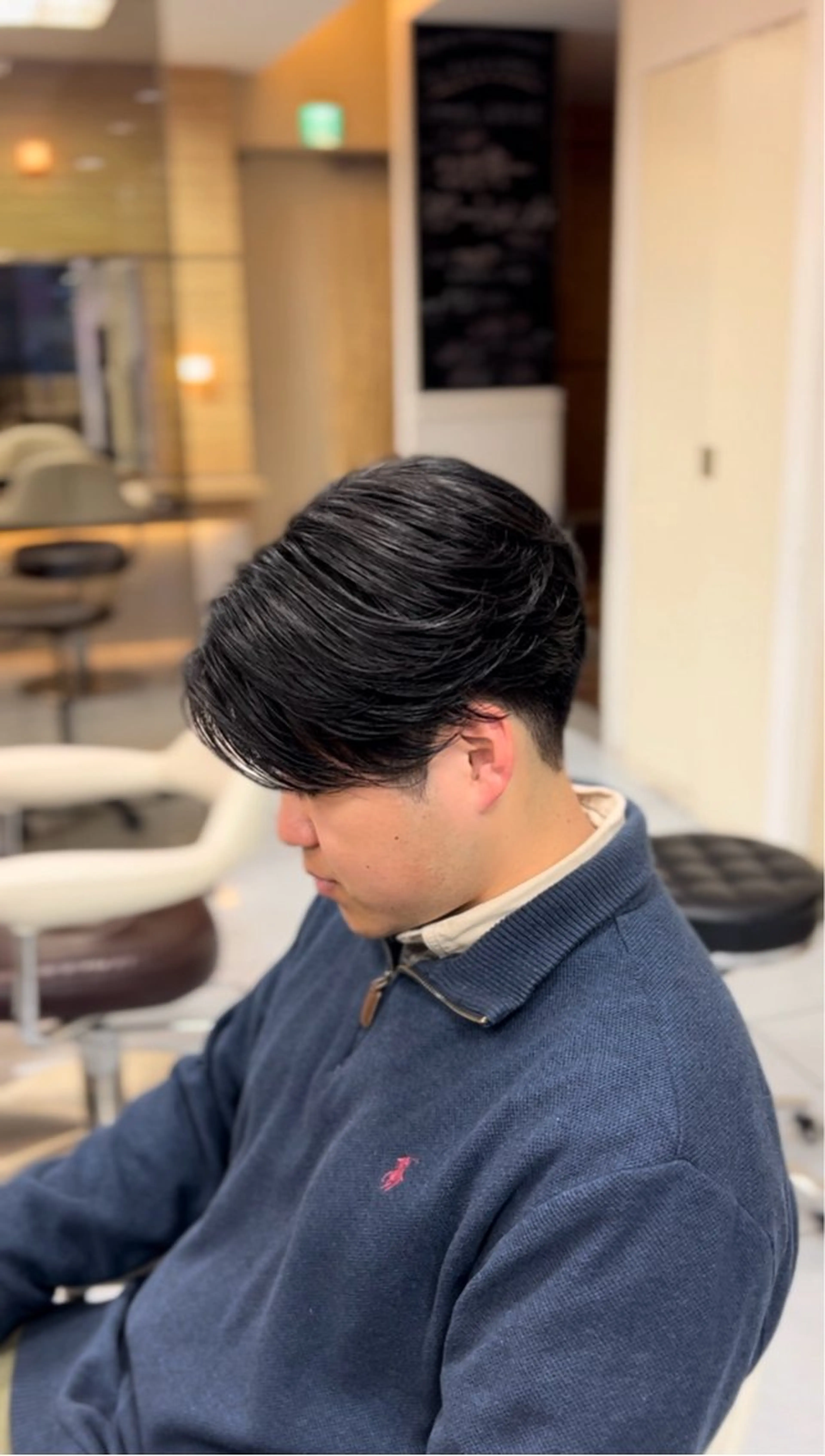 ショート パーマ メンズ センターパート メンズ韓国風 韓国マッシュ マッシュ メンズパーマ カット パーマ トリートメント 🔮メンズ縮毛矯正 毛流れパーマ💎竹永のヘアスタイル