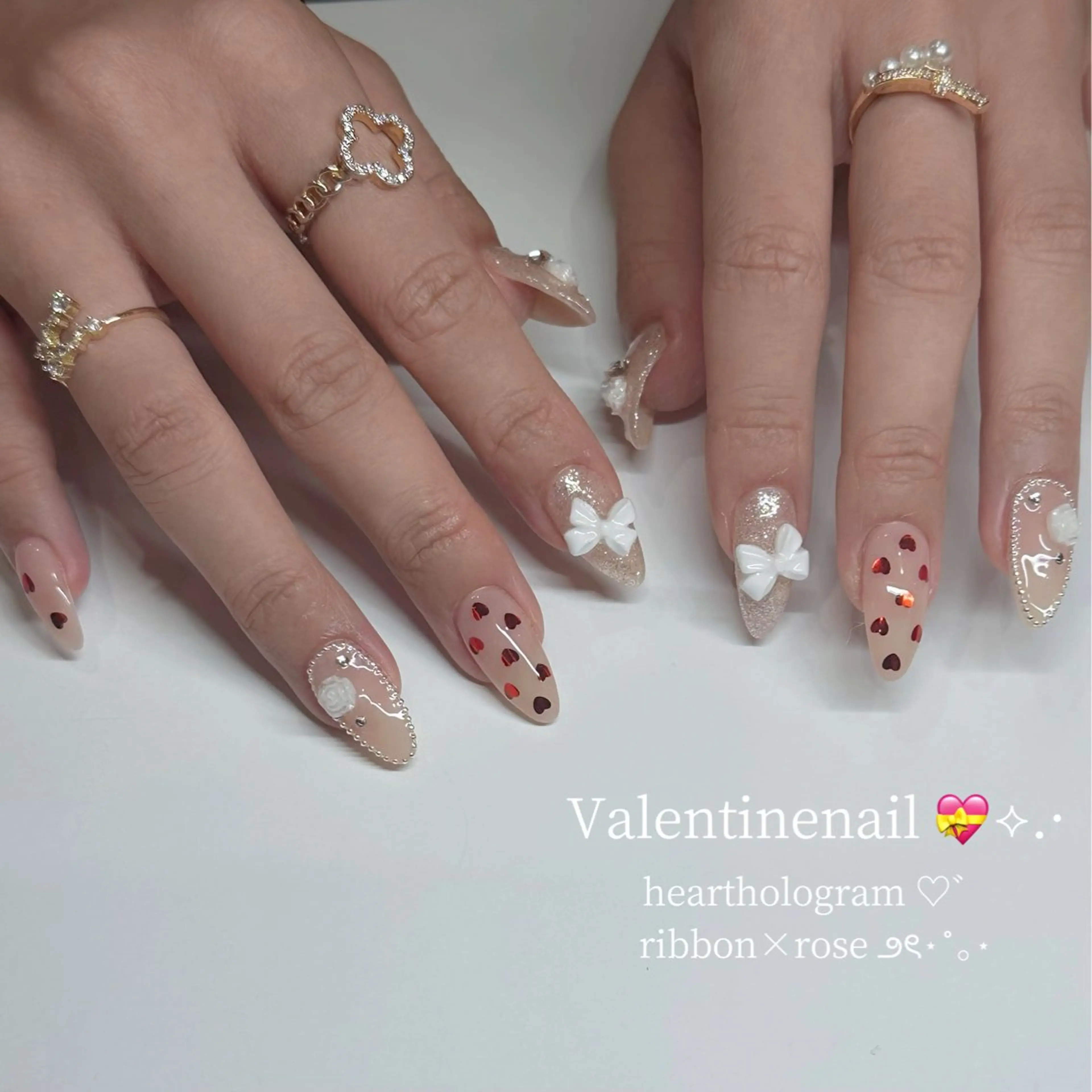 長さだし10本+お持ち込みデザイン💍💫の写真