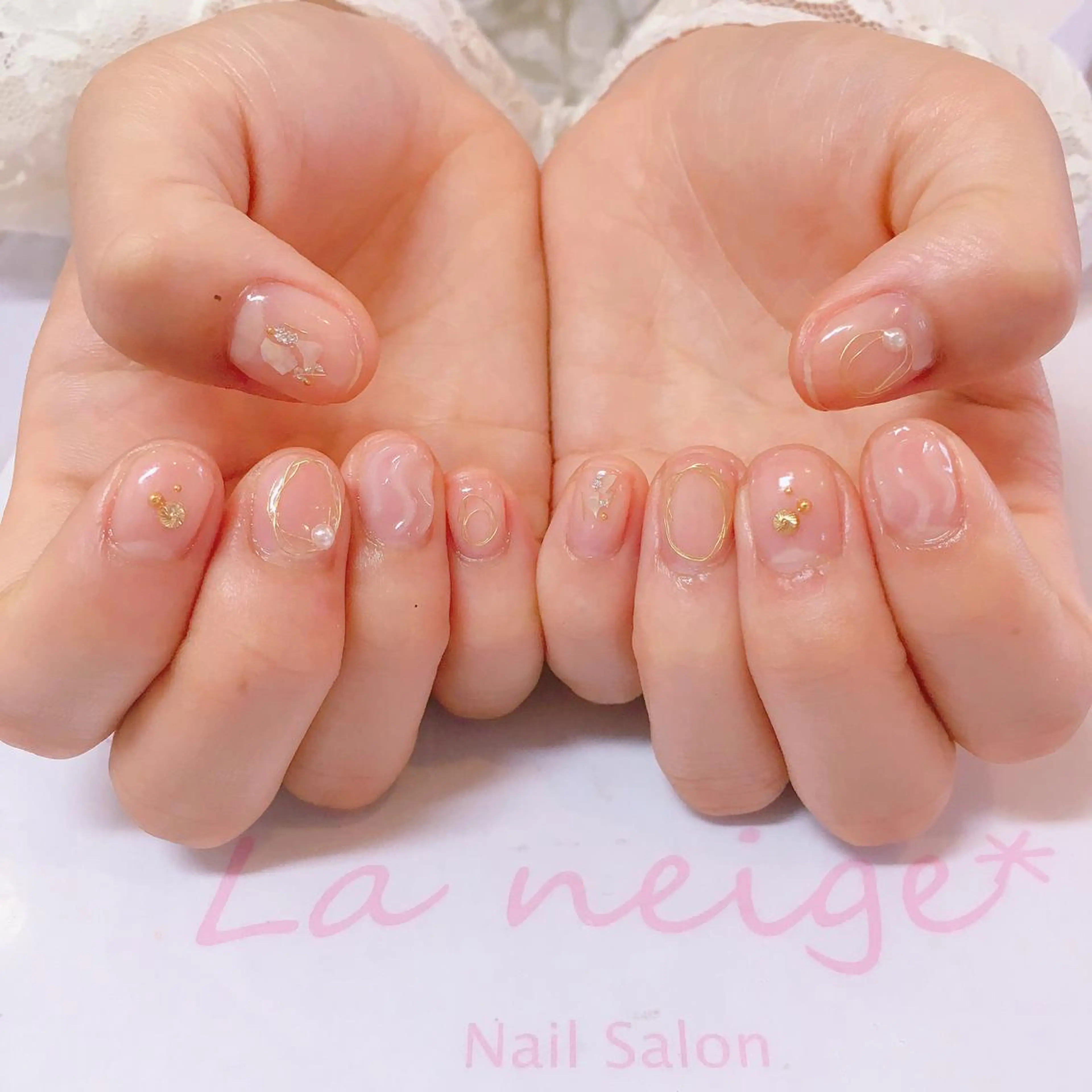 ネイル La neige* yuki 🥯🍑のネイルデザイン