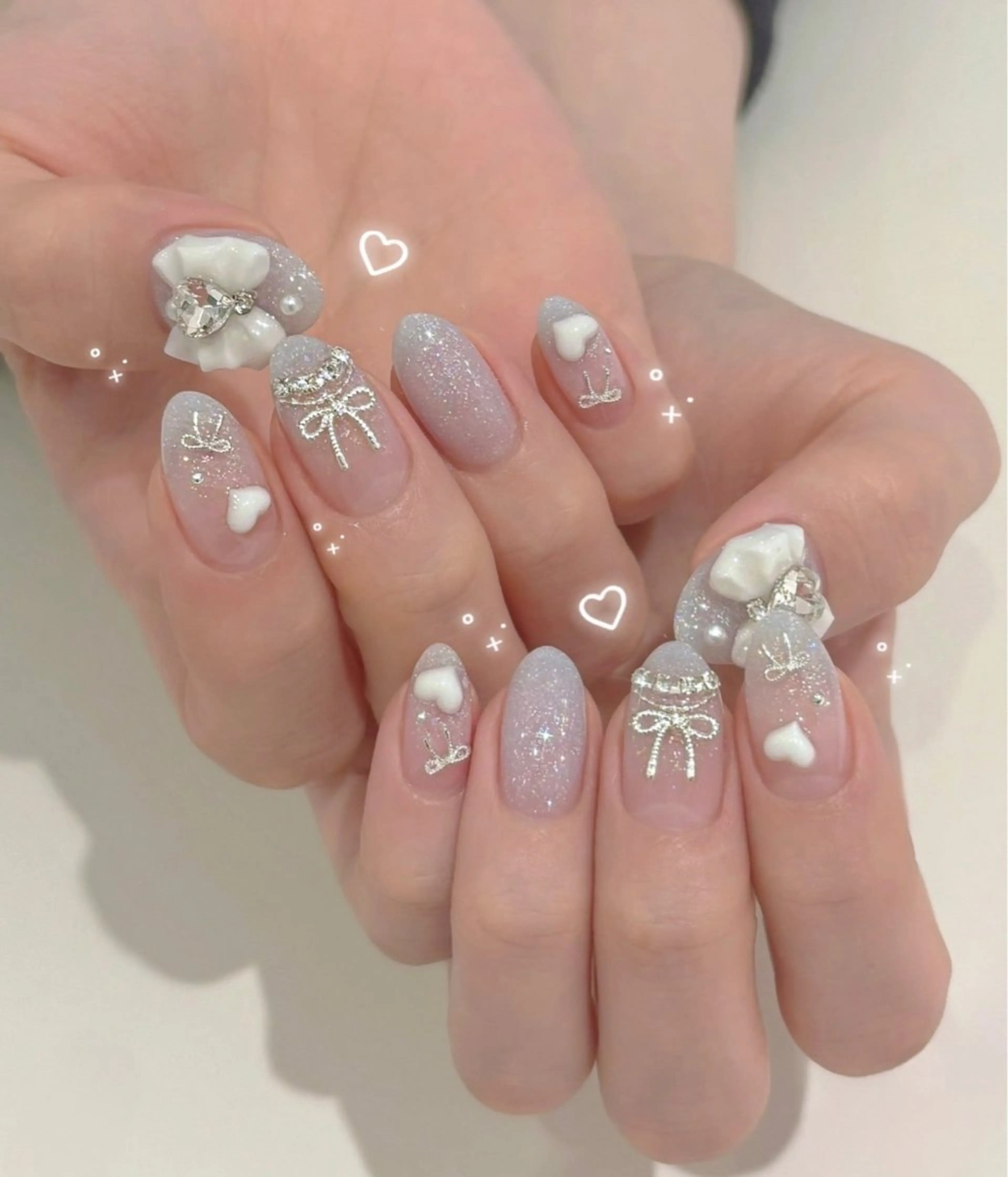 ネイル フレンチネイル キラキラネイル マグネットネイル ミラーネイル ニュアンスネイル ハンドネイル Tira Nailのネイルデザイン