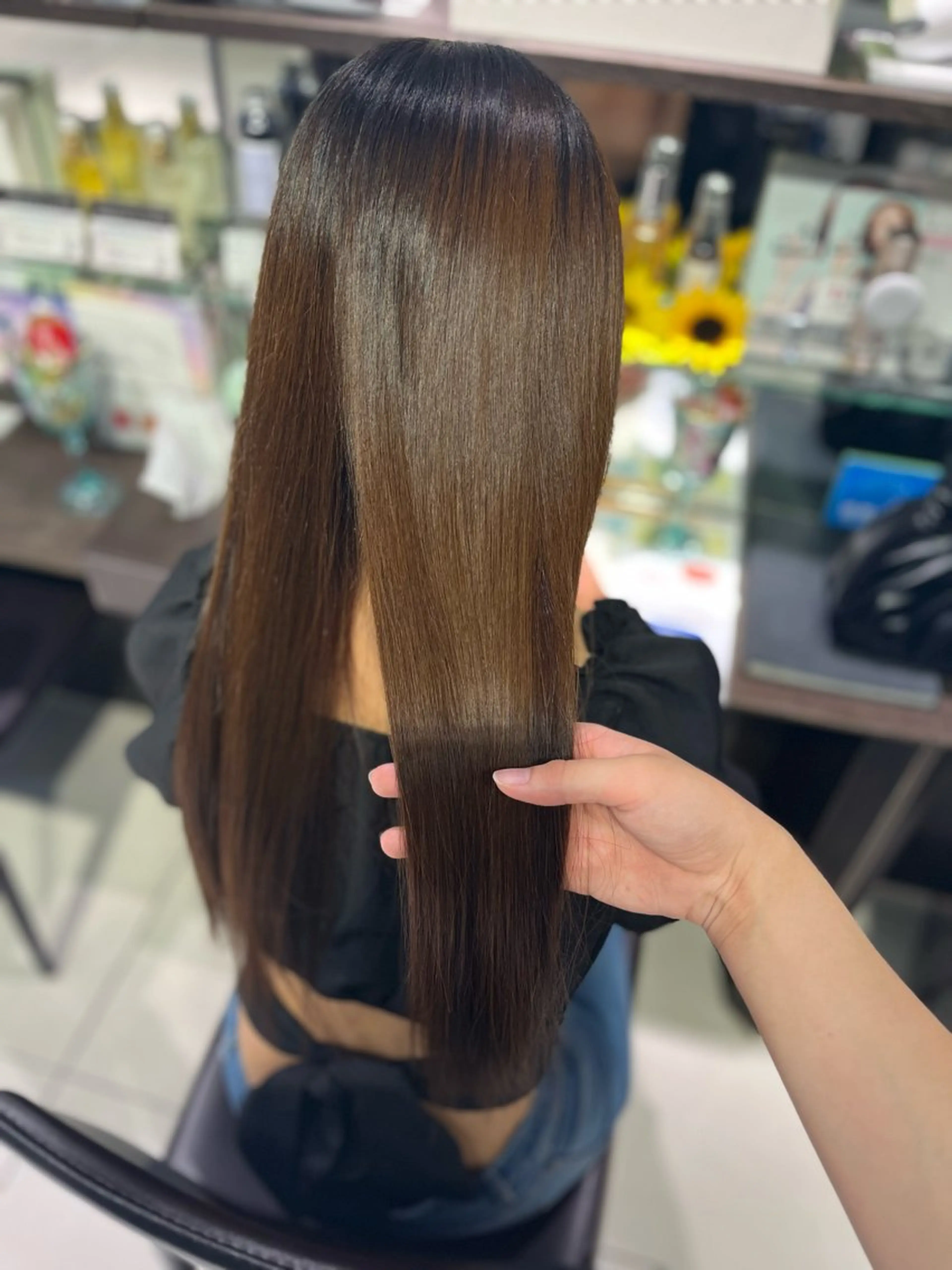 ロング カラー 髪質改善/透明感カラ ー/レイヤー/あやはのヘアスタイル