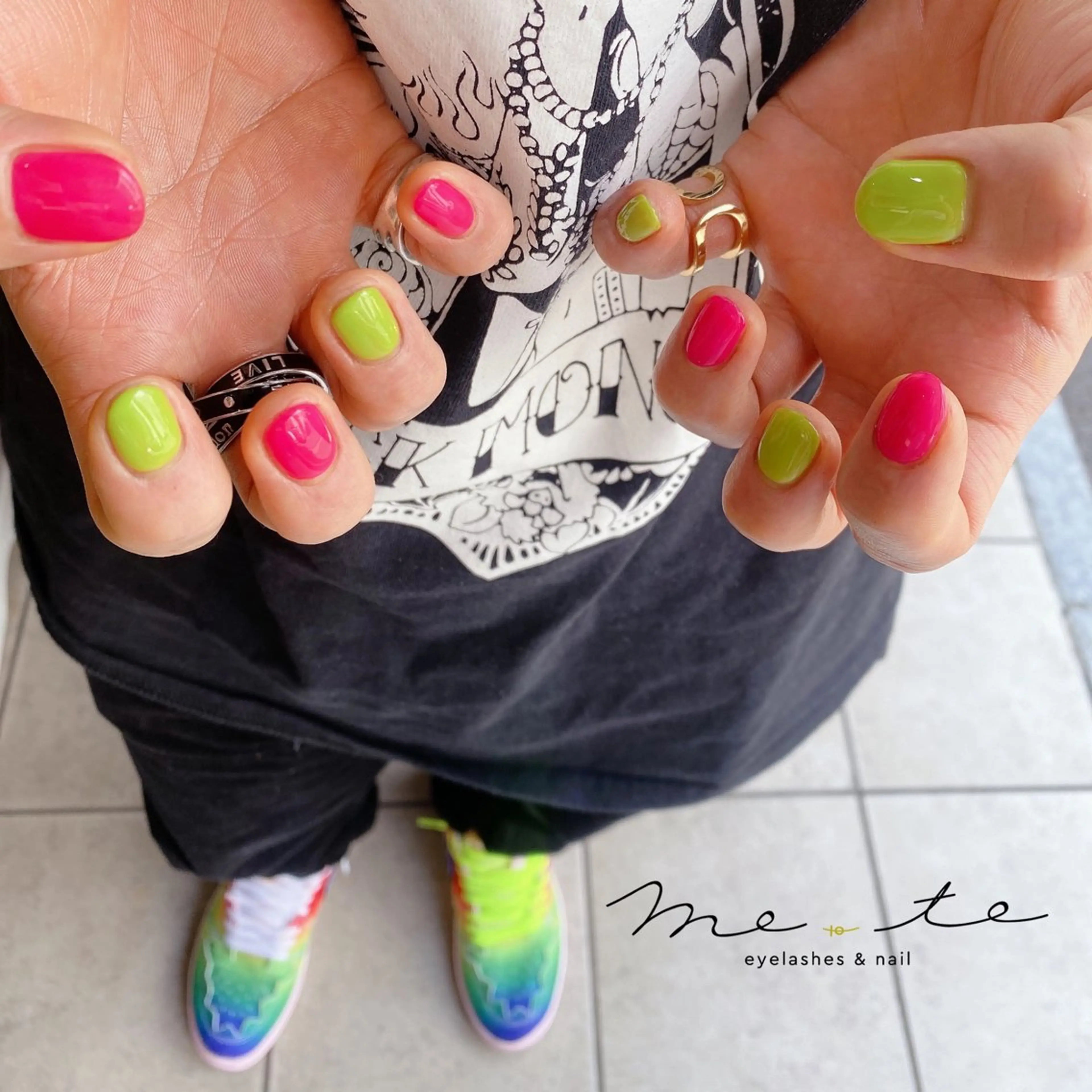 【メンズ】ワンカラー ジェルネイルの写真