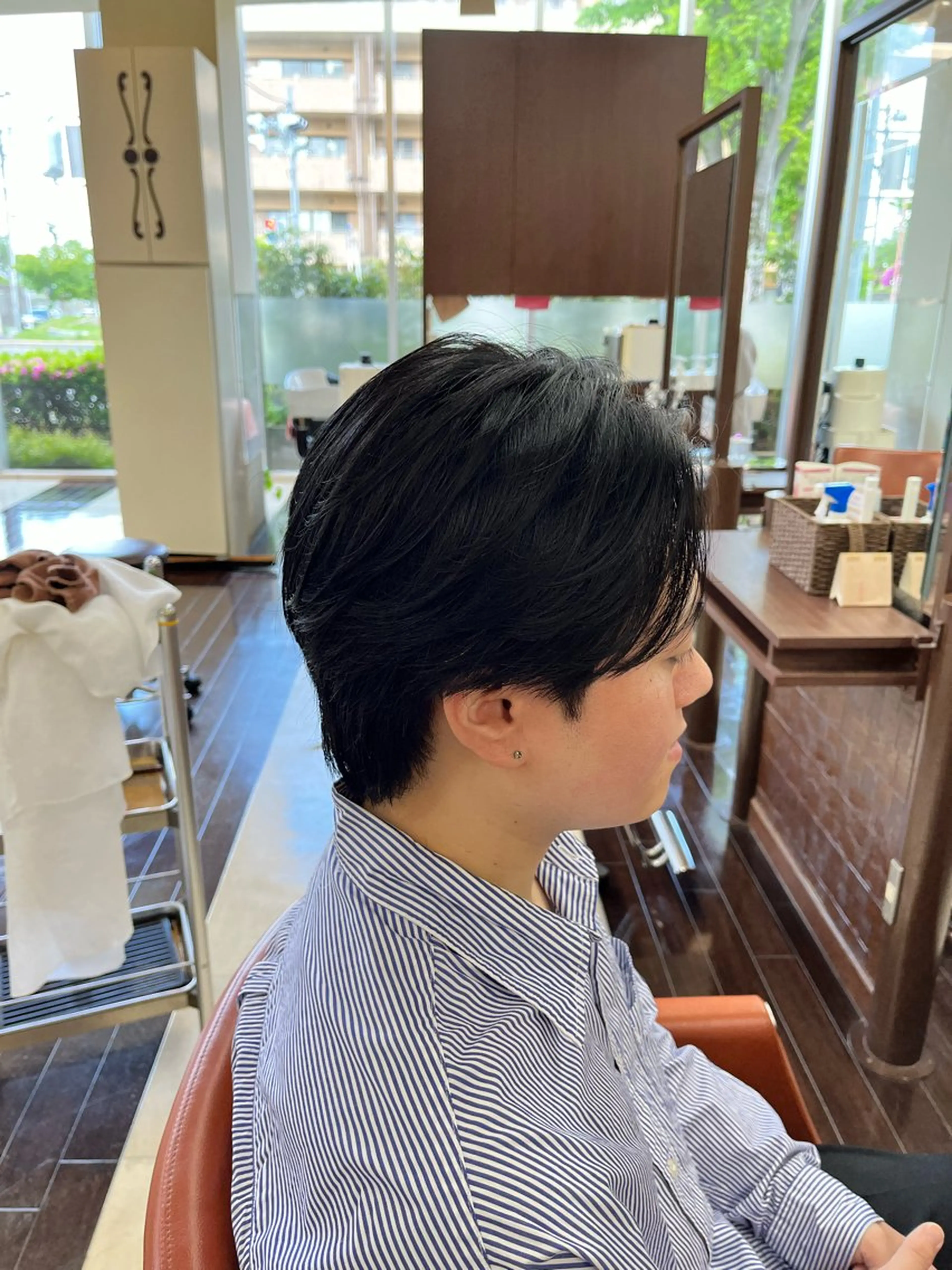 ショート メンズ センターパート 刈り上げ AROH men's cut&men's perm 船橋店所属・🧊メンズ特化🧊 高木航希のヘアスタイル