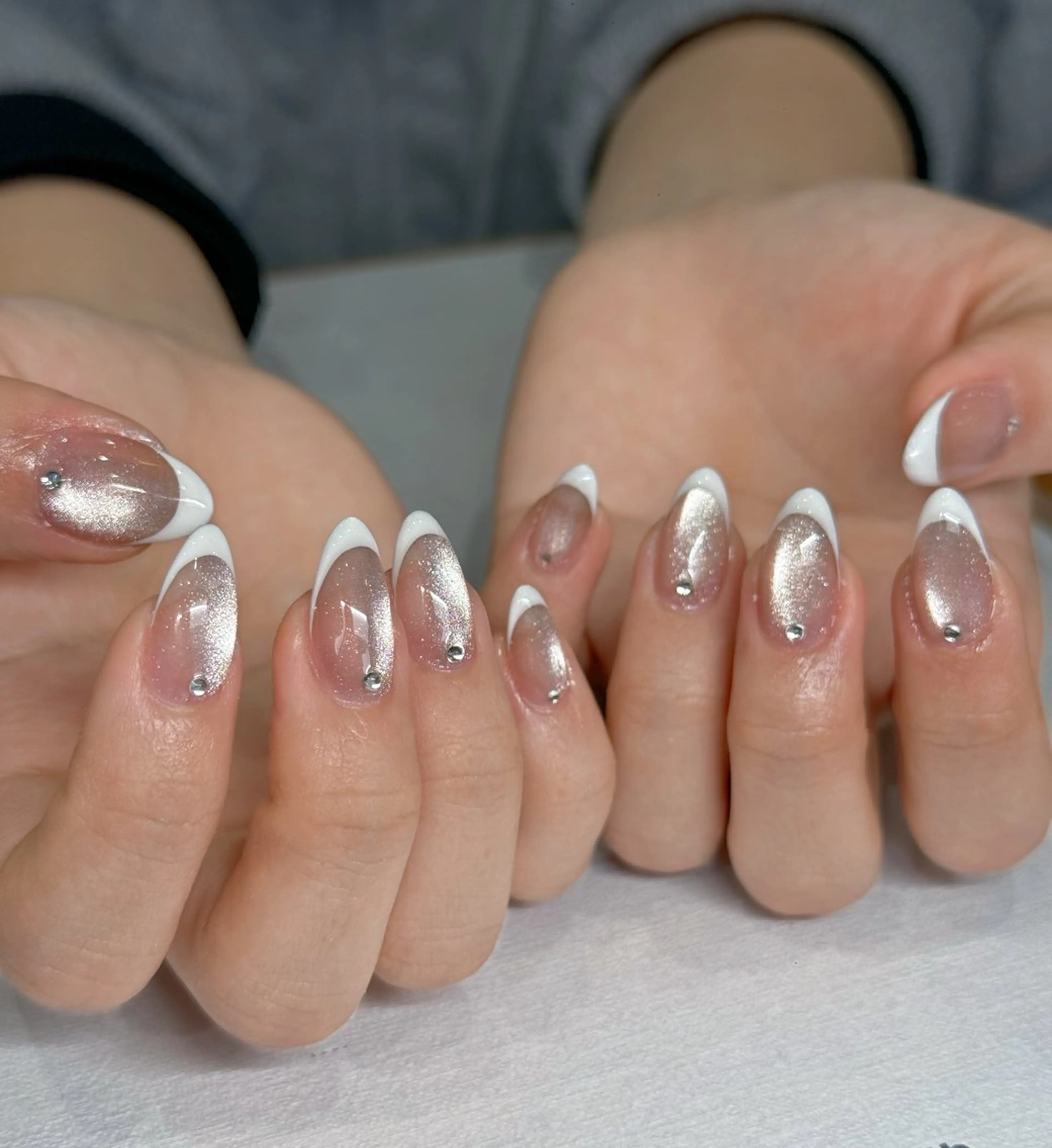 ネイル ハート ニュアンスネイル ワンカラーネイル シンプルネイル バレンタイン ハンドネイル MILO 168 池袋のネイルデザイン