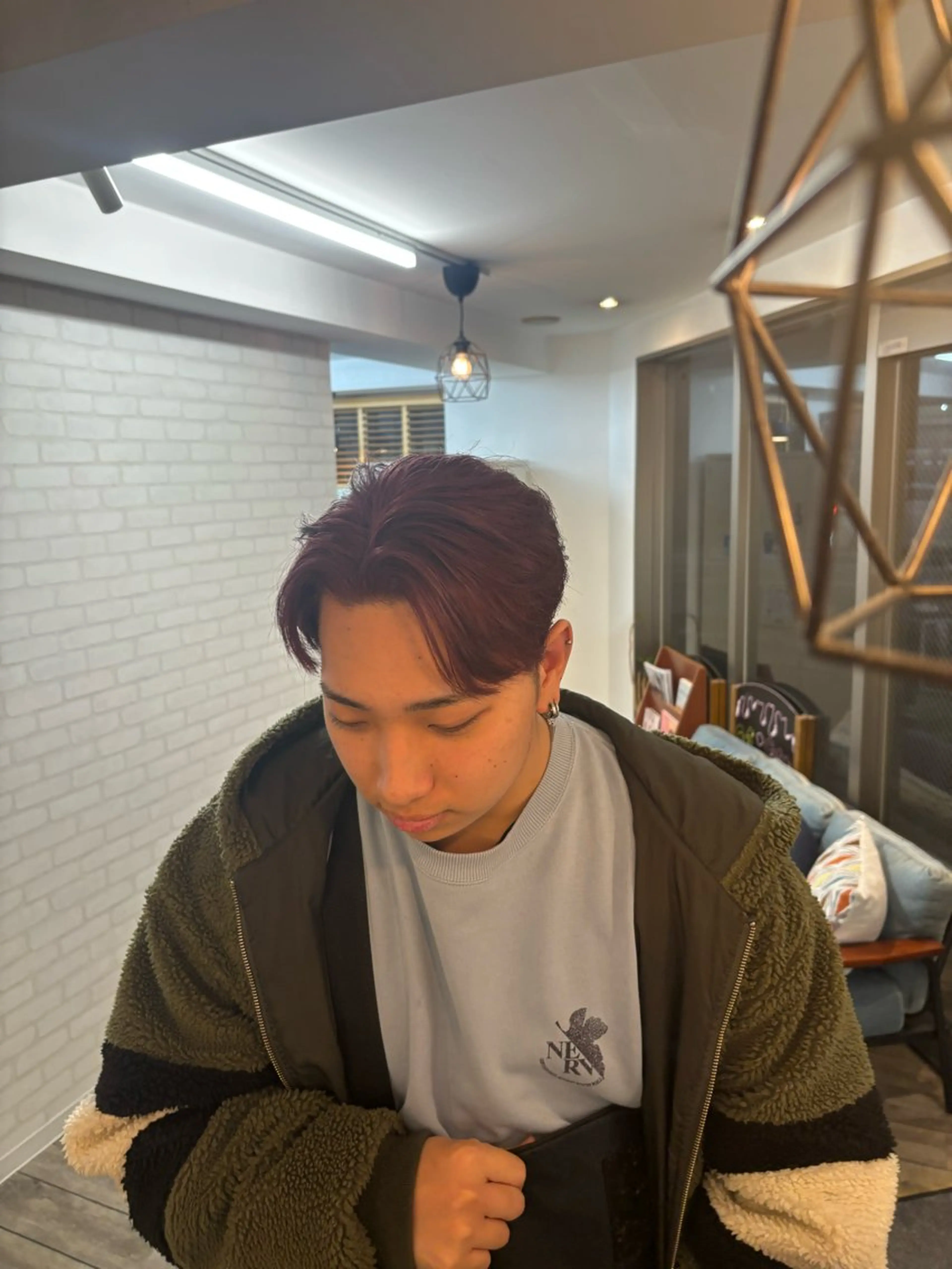 メンズ ヘアカラー 透明感ブリーチカラー ／tomoyaのヘアスタイル