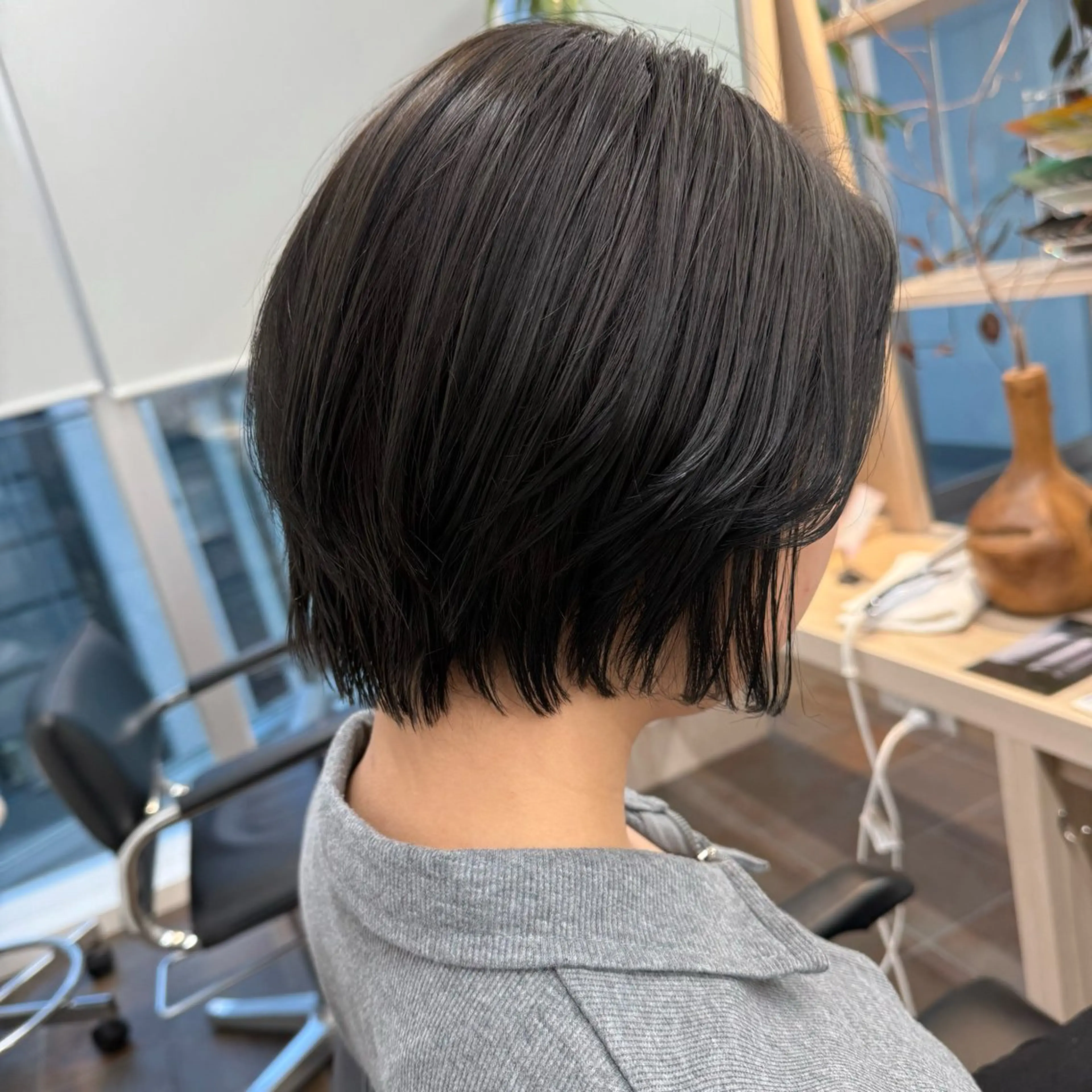 ミディアム カット ヘアカラー トリートメント miwa/ボブパーマ /モードボブのヘアスタイル