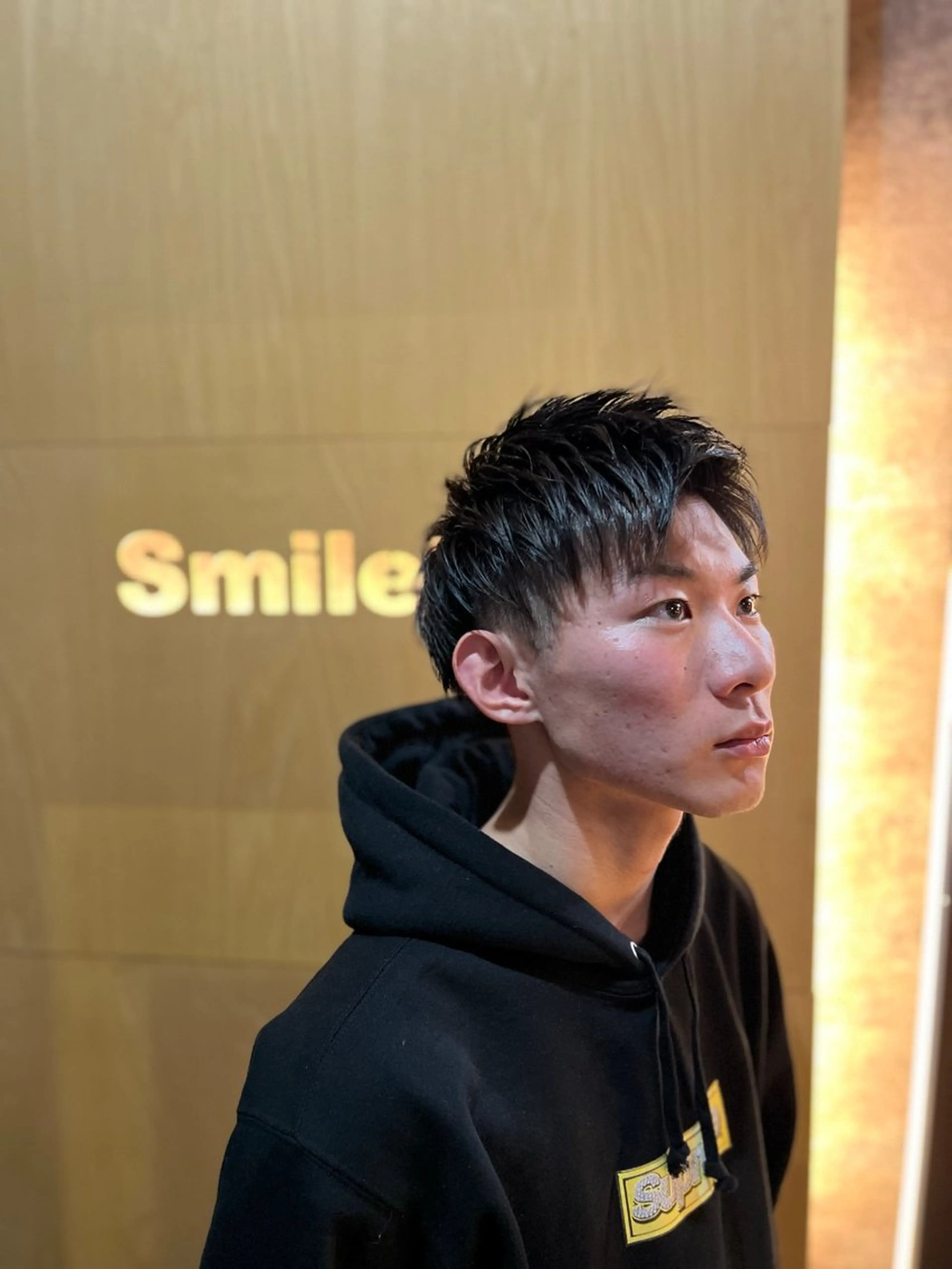 ショート メンズ アップバング カット 榎本 和真のヘアスタイル