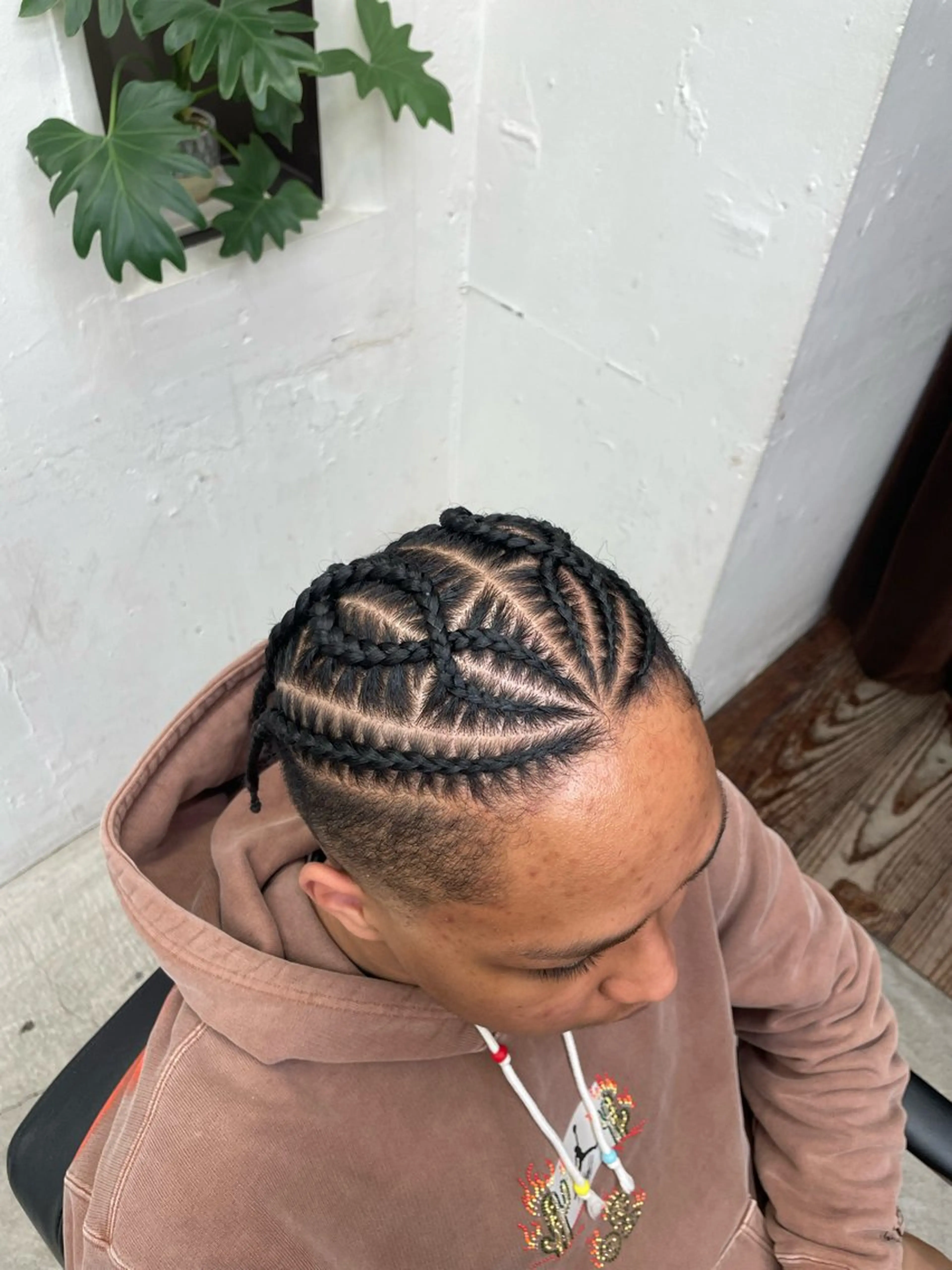 ヘアアレンジ メンズ コーンロウ／ブレイズ SYUのヘアスタイル
