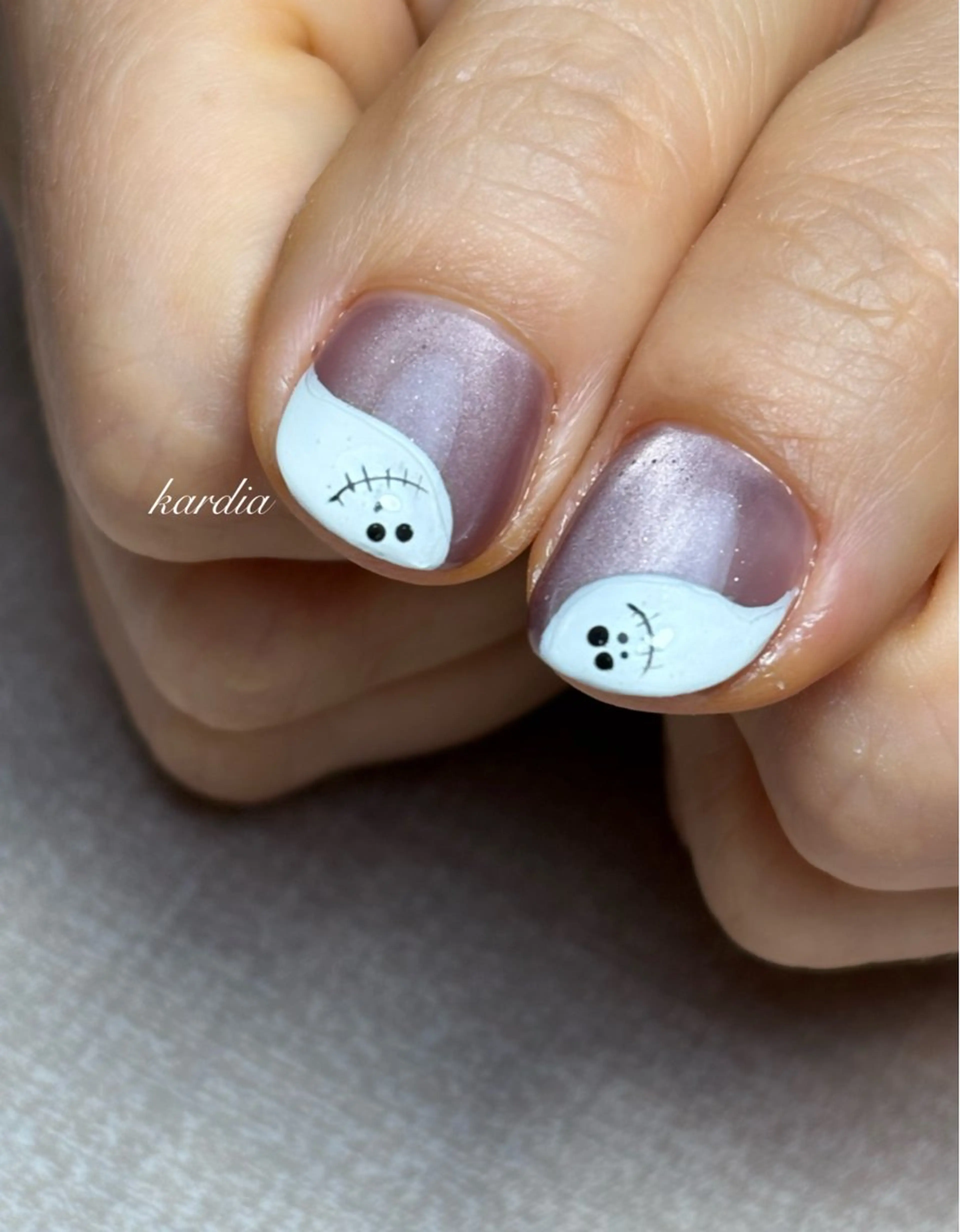 ネイル ハンドネイル καρδιά -ｶﾙﾃﾞｨｱ-のネイルデザイン