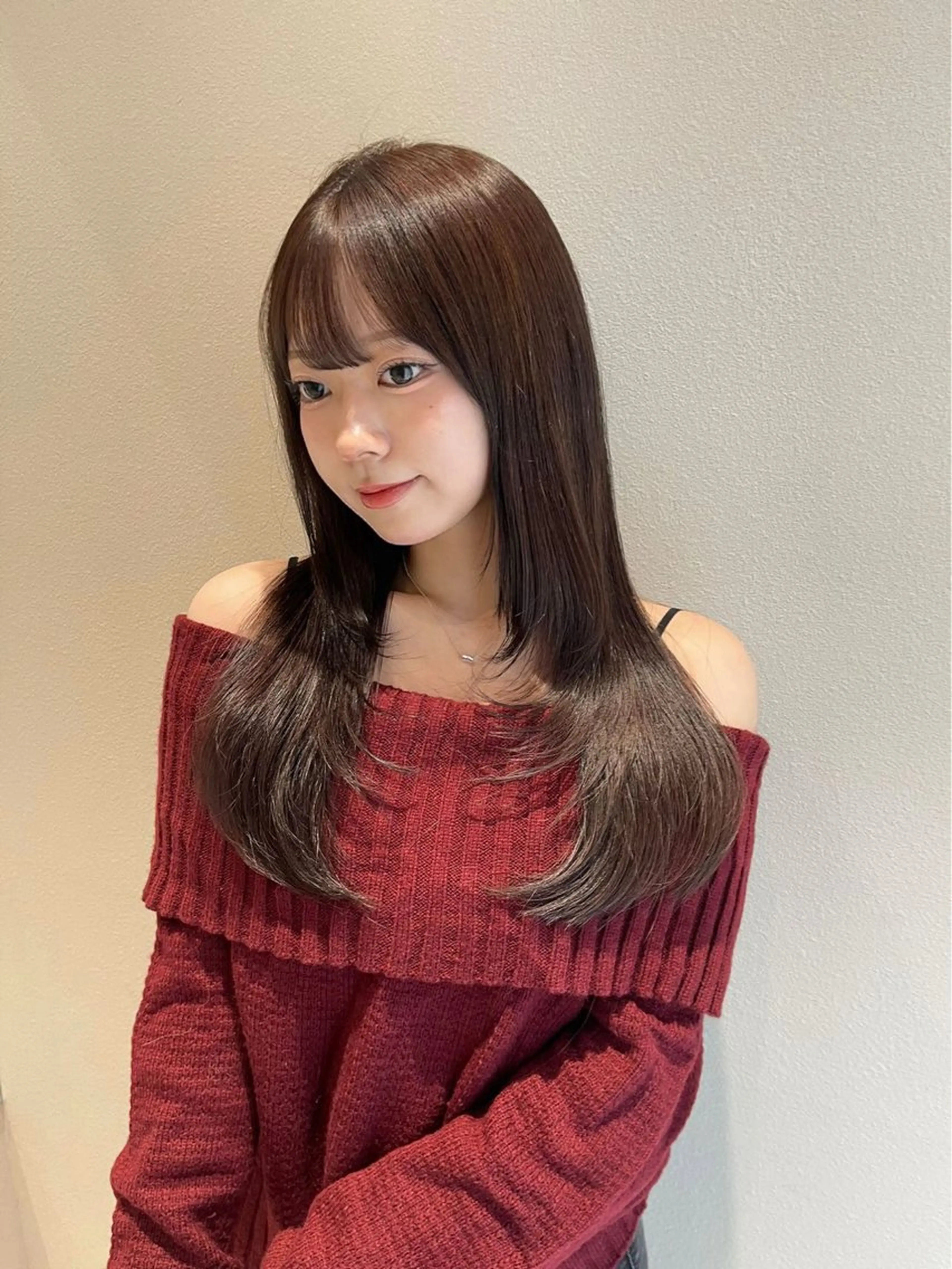 カラー 竹田 真梨子のヘアスタイル