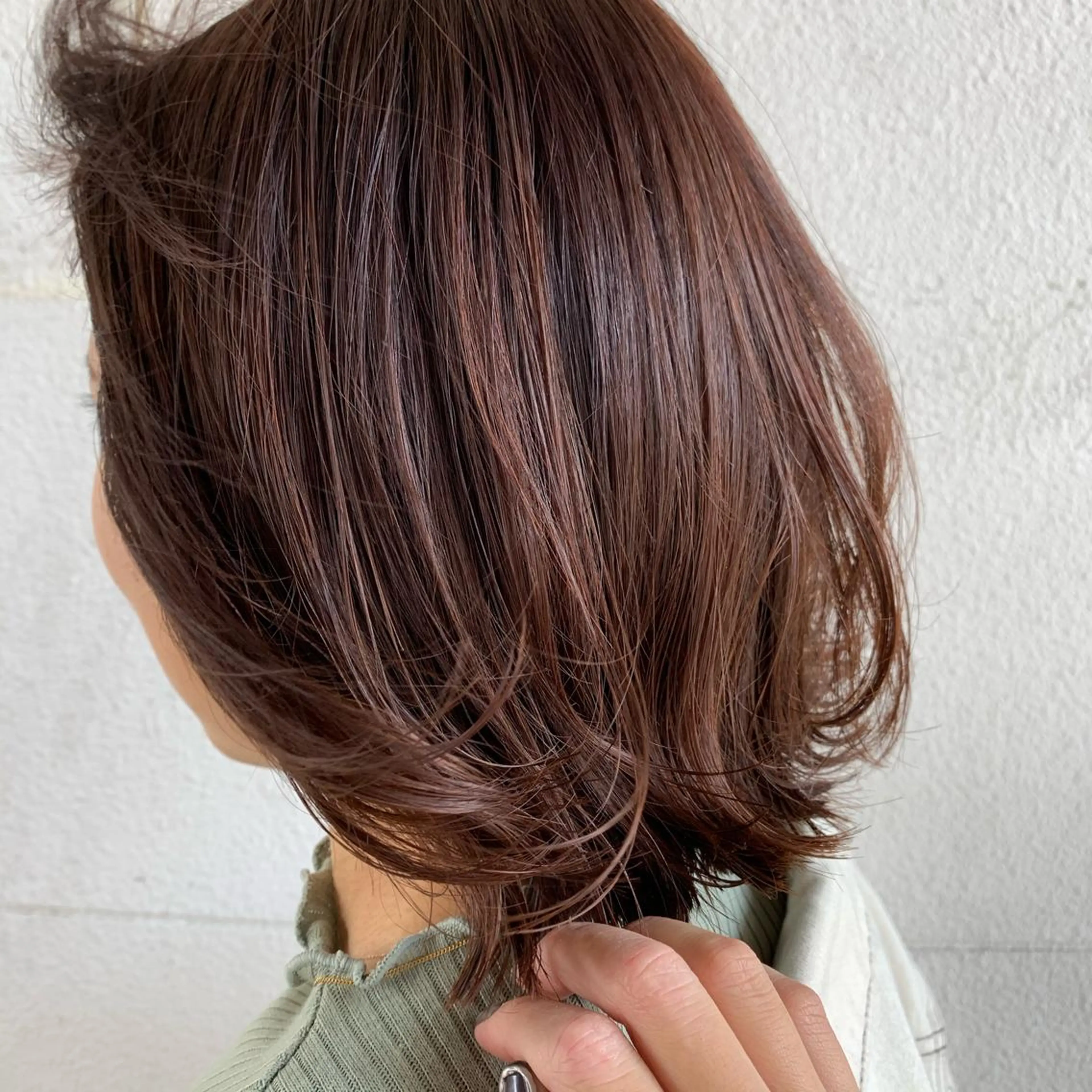 ミディアム 透明感カラー 金村真子のヘアスタイル