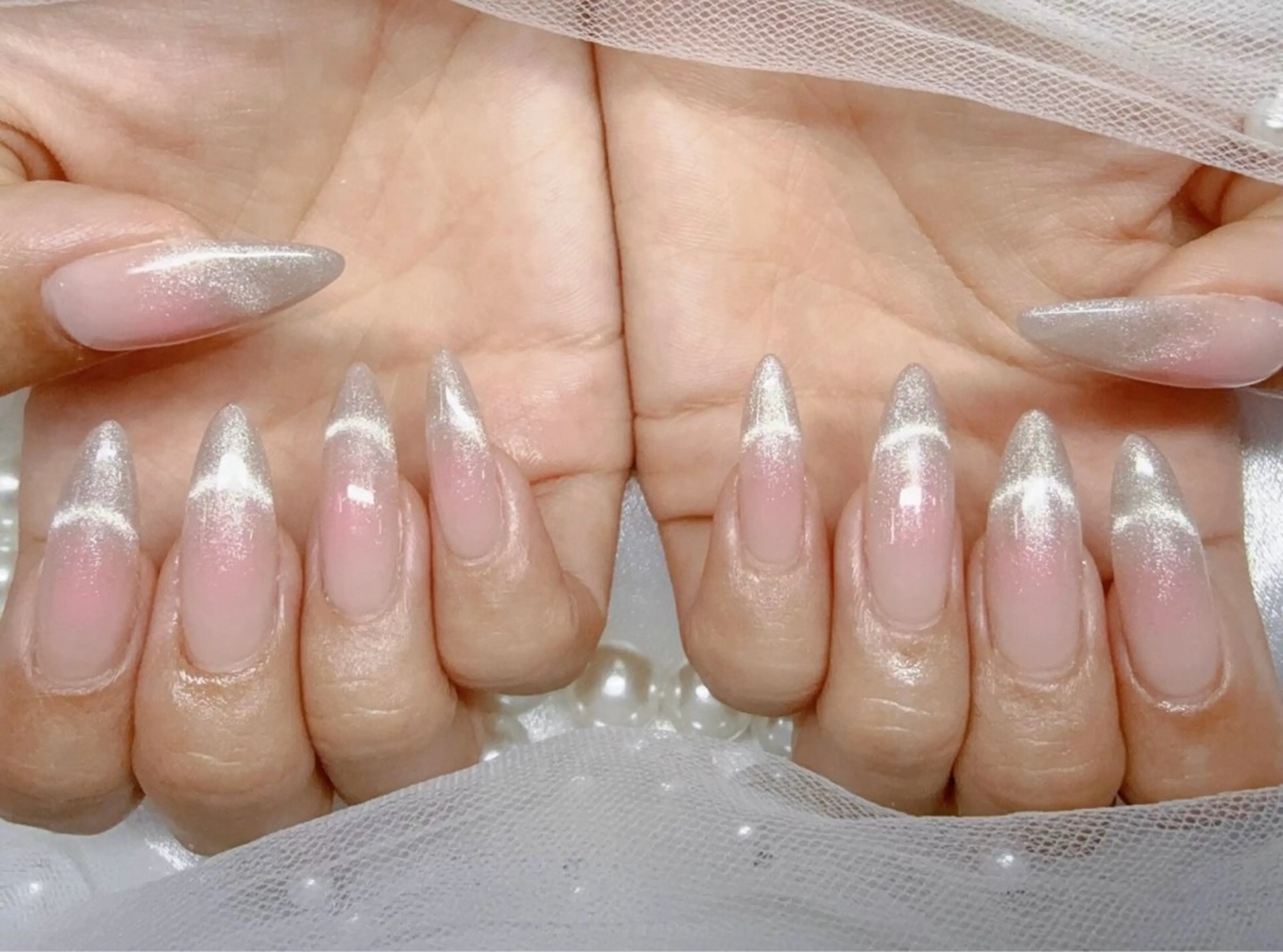 ネイル アートネイル チークネイル 長さ出し フラワーネイル フットネイル YK 美学院のネイルデザイン