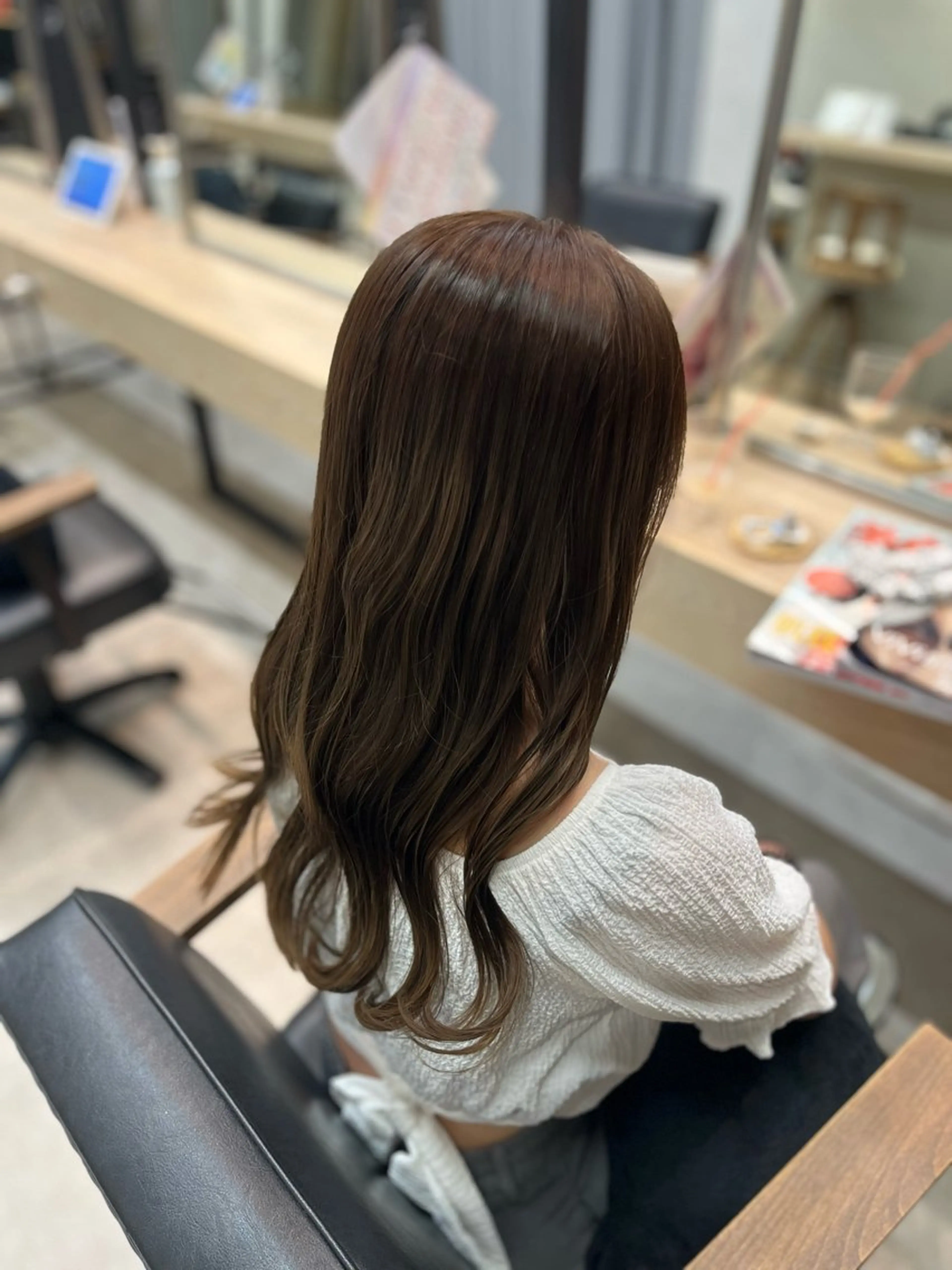 ロング misato/レイヤ ー/暖色カラーのヘアスタイル