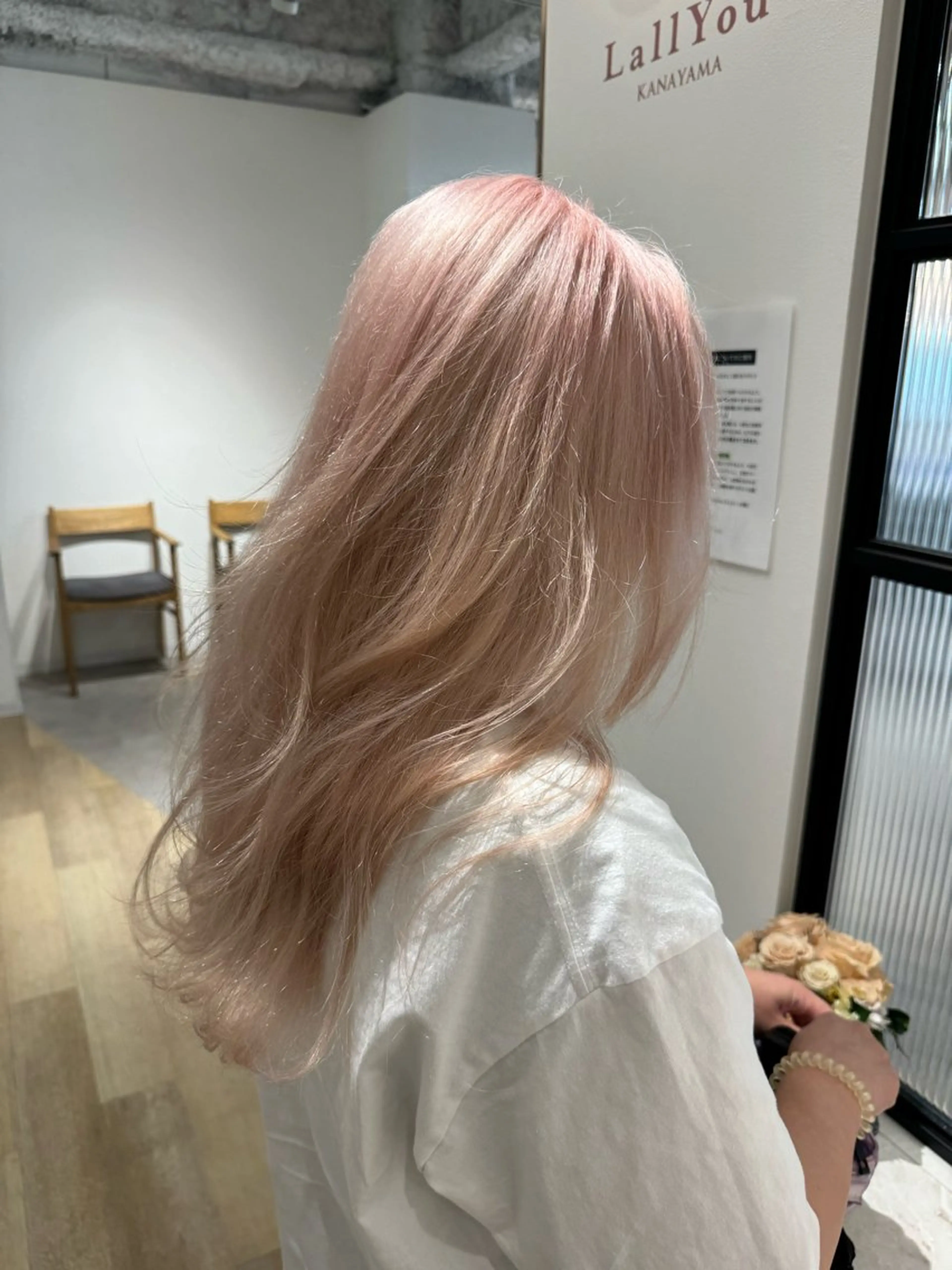 ロング ガレリアエレガンテ　サカエテン所属・田中俊　縮毛矯正 髪質改善のヘアスタイル