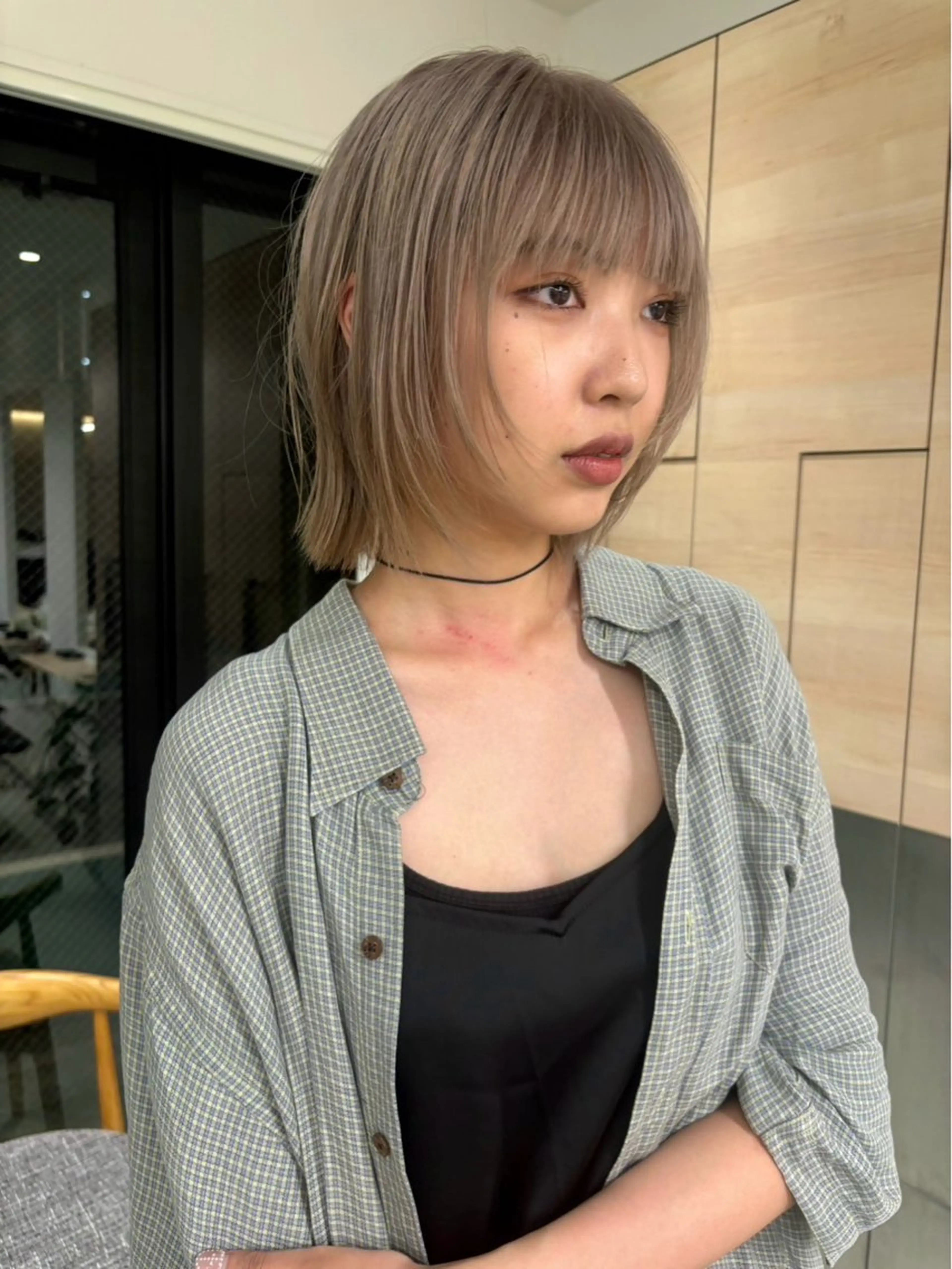 カラー ボブカット/ 尾崎龍聖のヘアスタイル