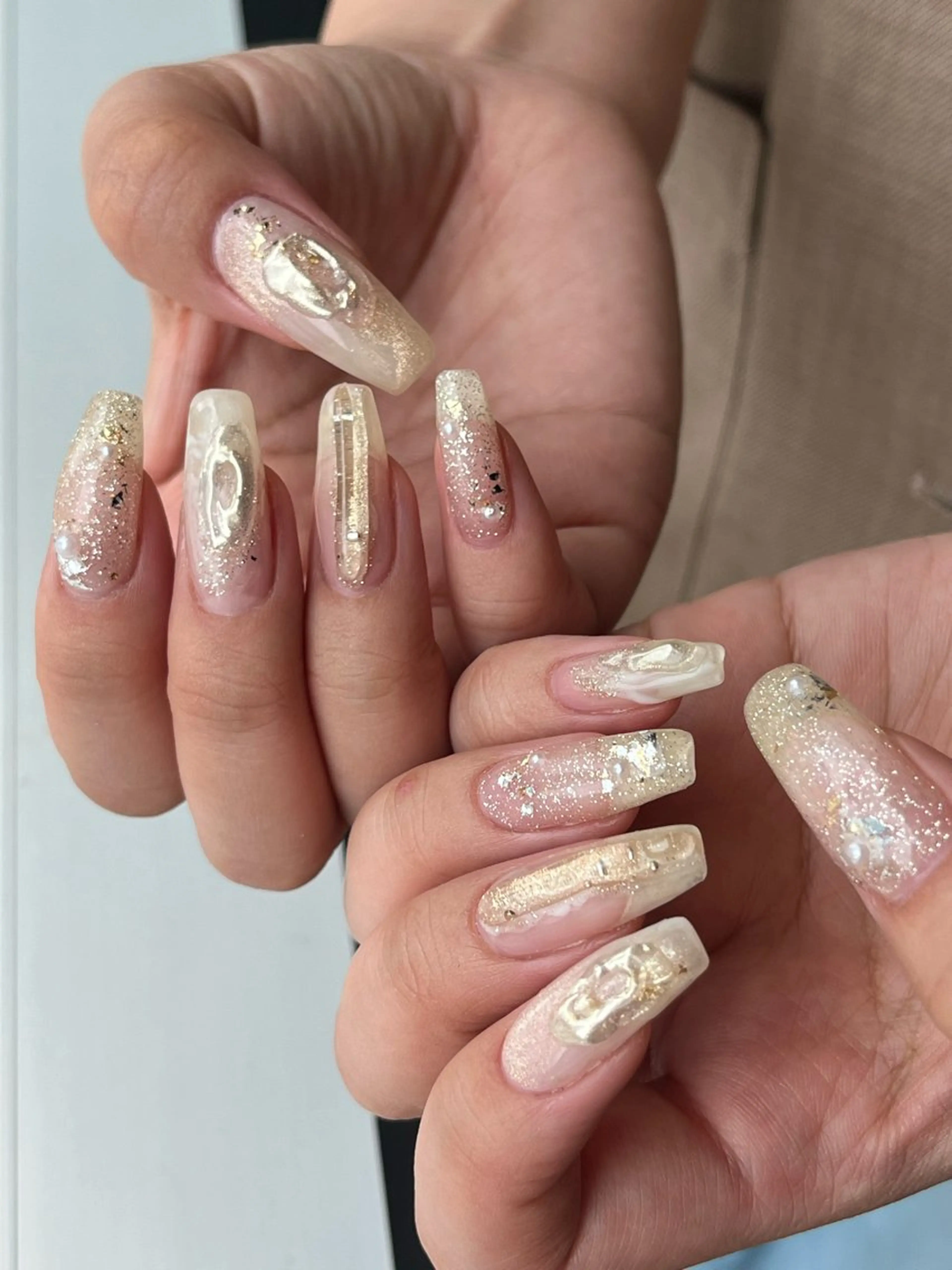 パーマ ハンドネイル 竹本 恵美のネイルデザイン