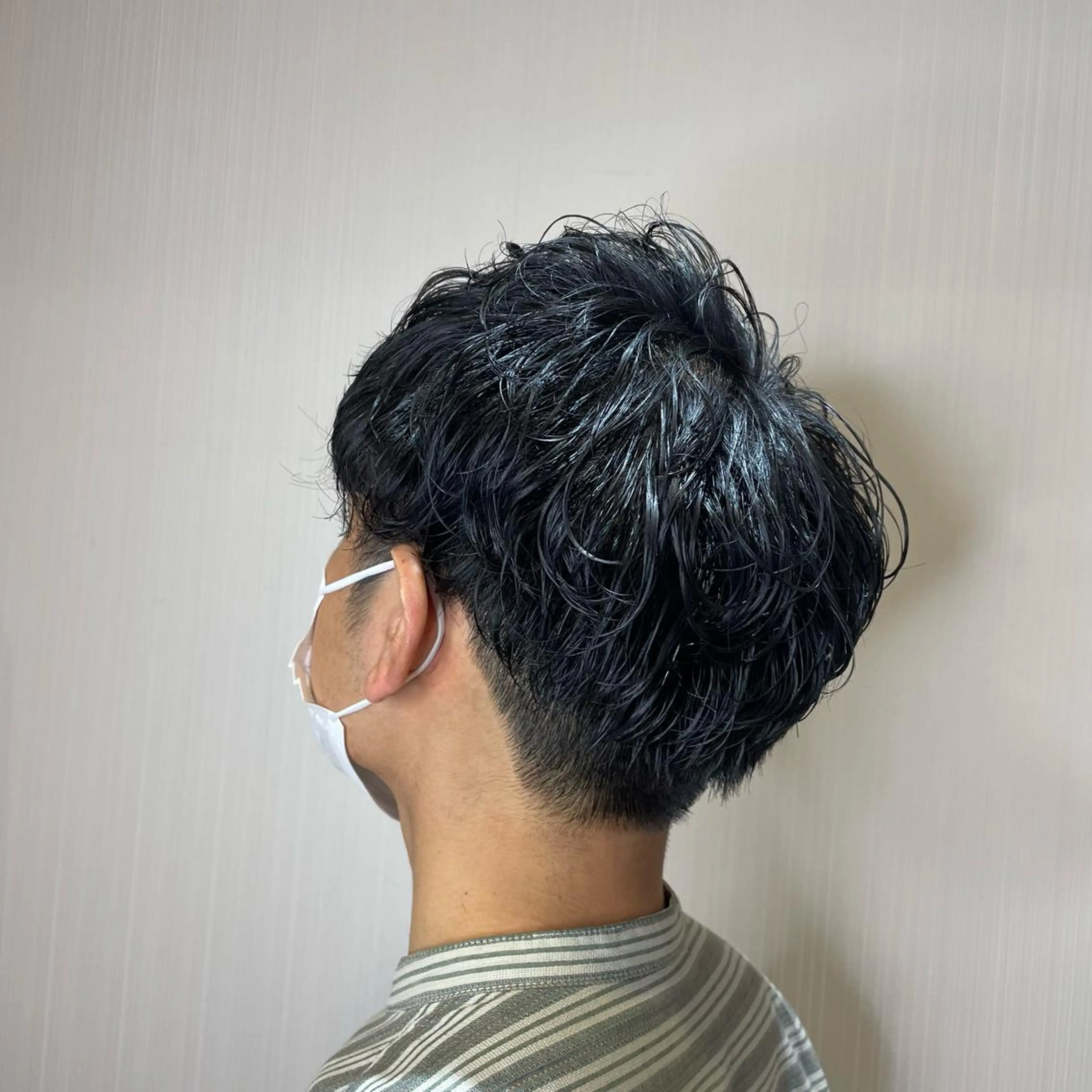メンズ メンズパーマ ふるはし みなのヘアスタイル