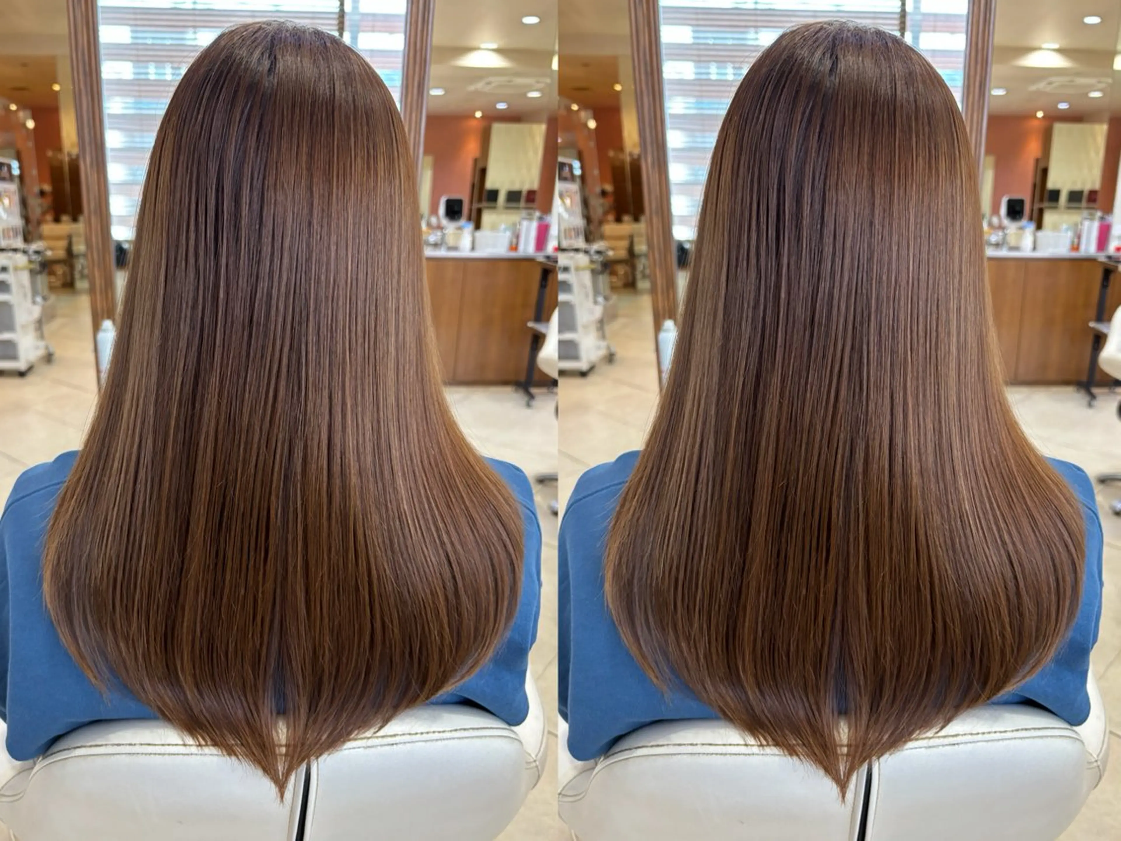 髪質改善カラー+炭酸スパの写真