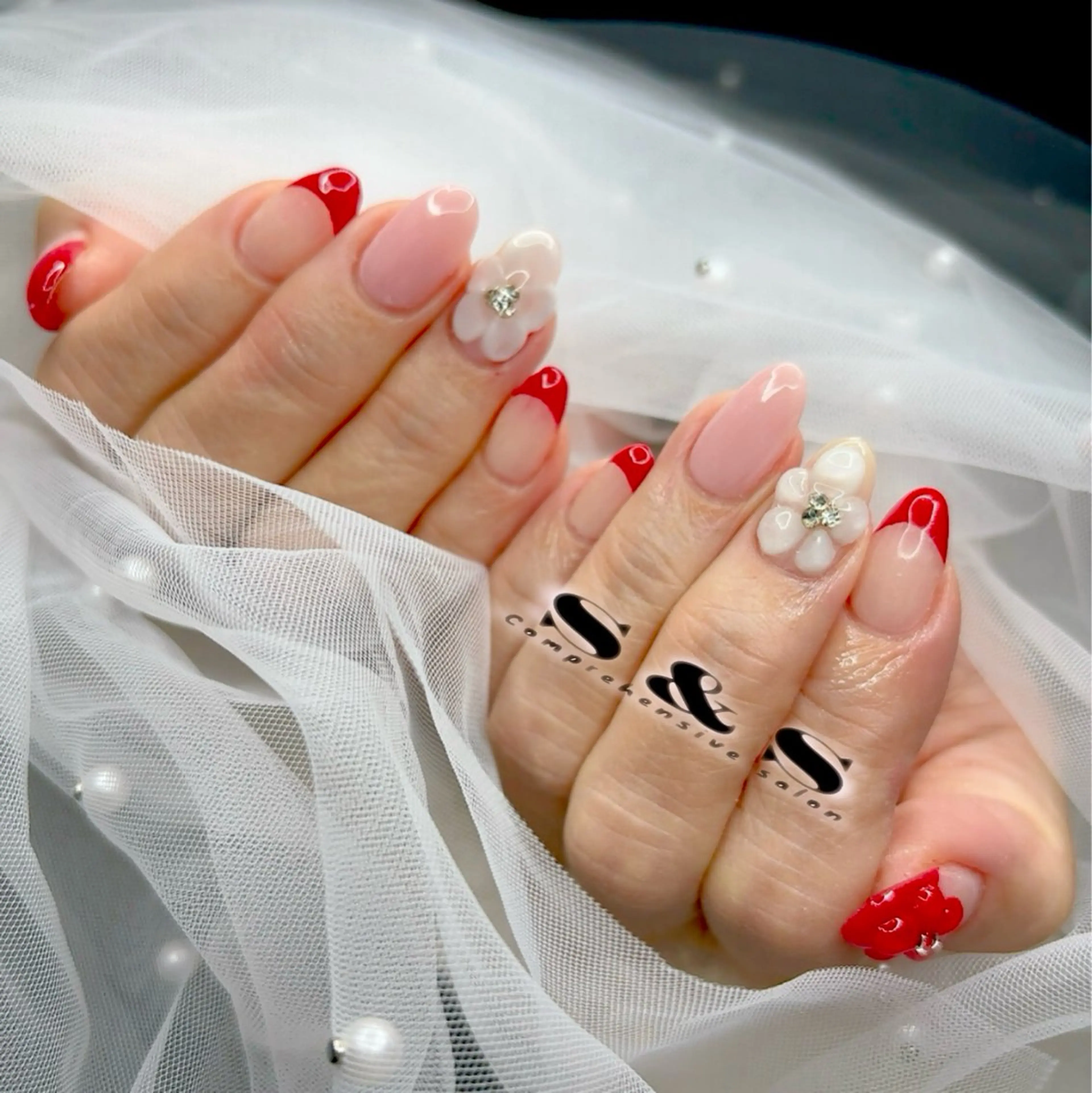 ネイル 長さ出し フラワーネイル メンズネイル 持ち込み S&S 村田小百合のネイルデザイン