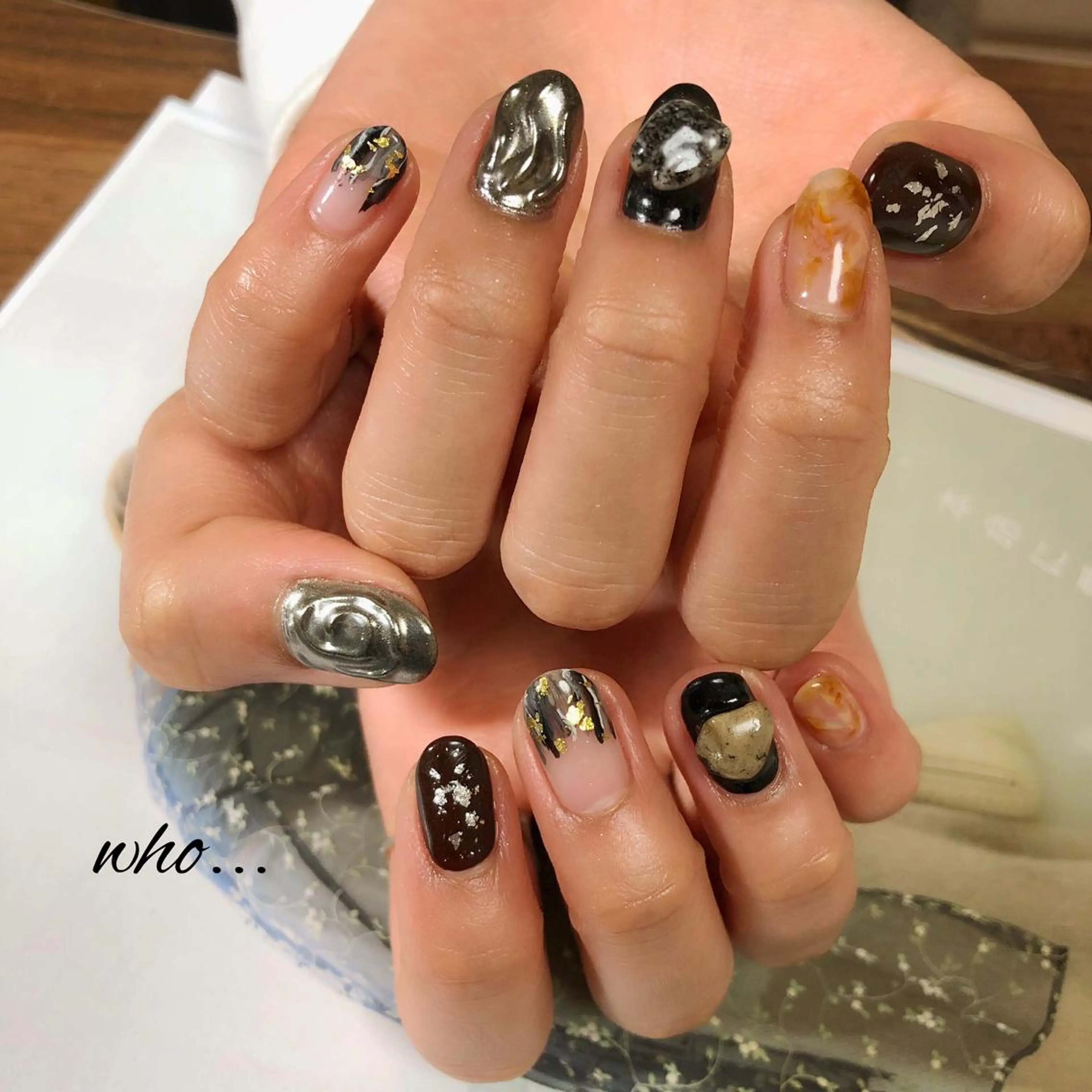 ネイル アートネイル ミラーネイル NailSalon who...所属・n. fumikoのネイルデザイン
