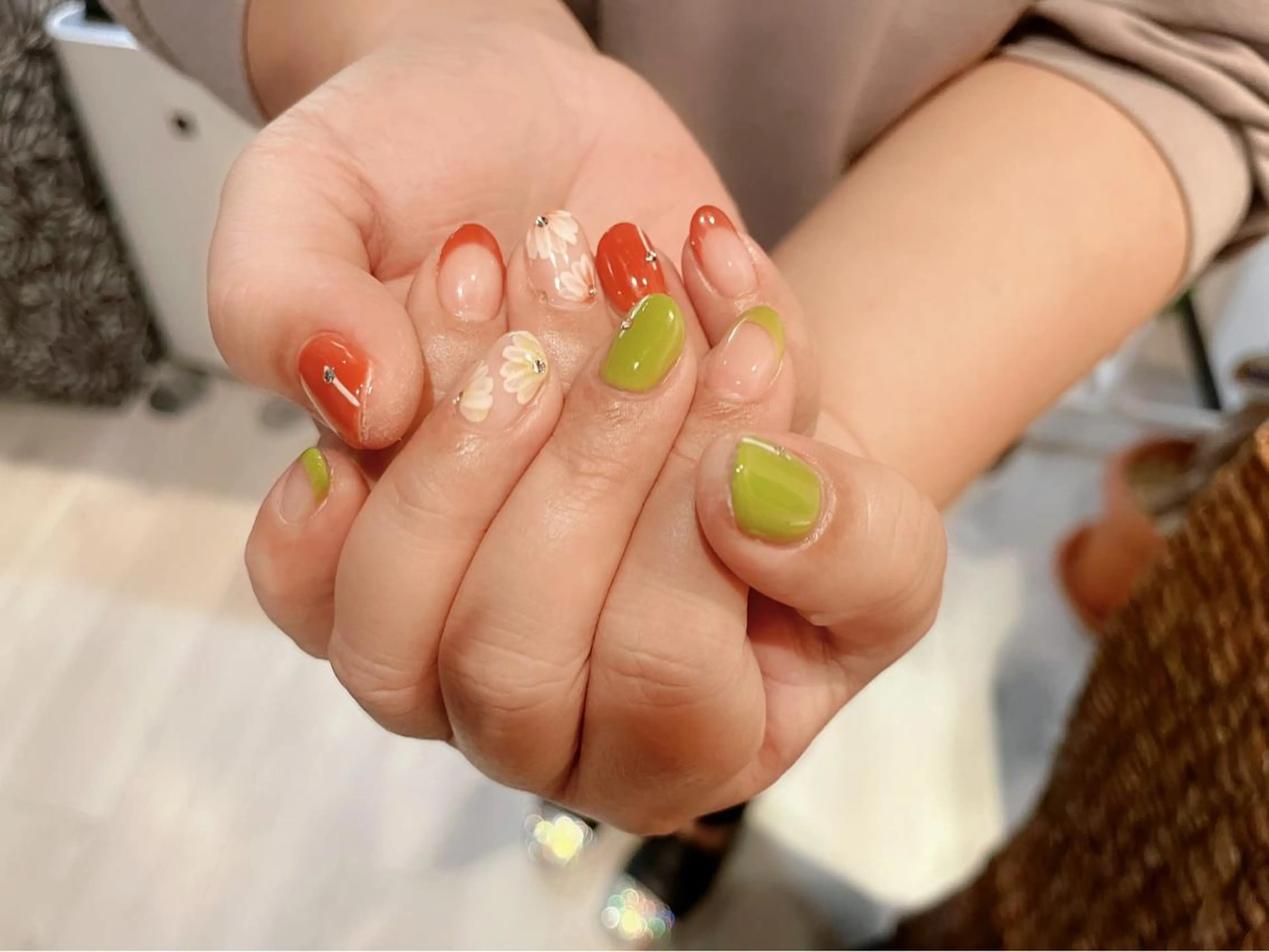 ネイル ハンドネイル Protea ❁⃘*.ﾟ清家 美穂のネイルデザイン