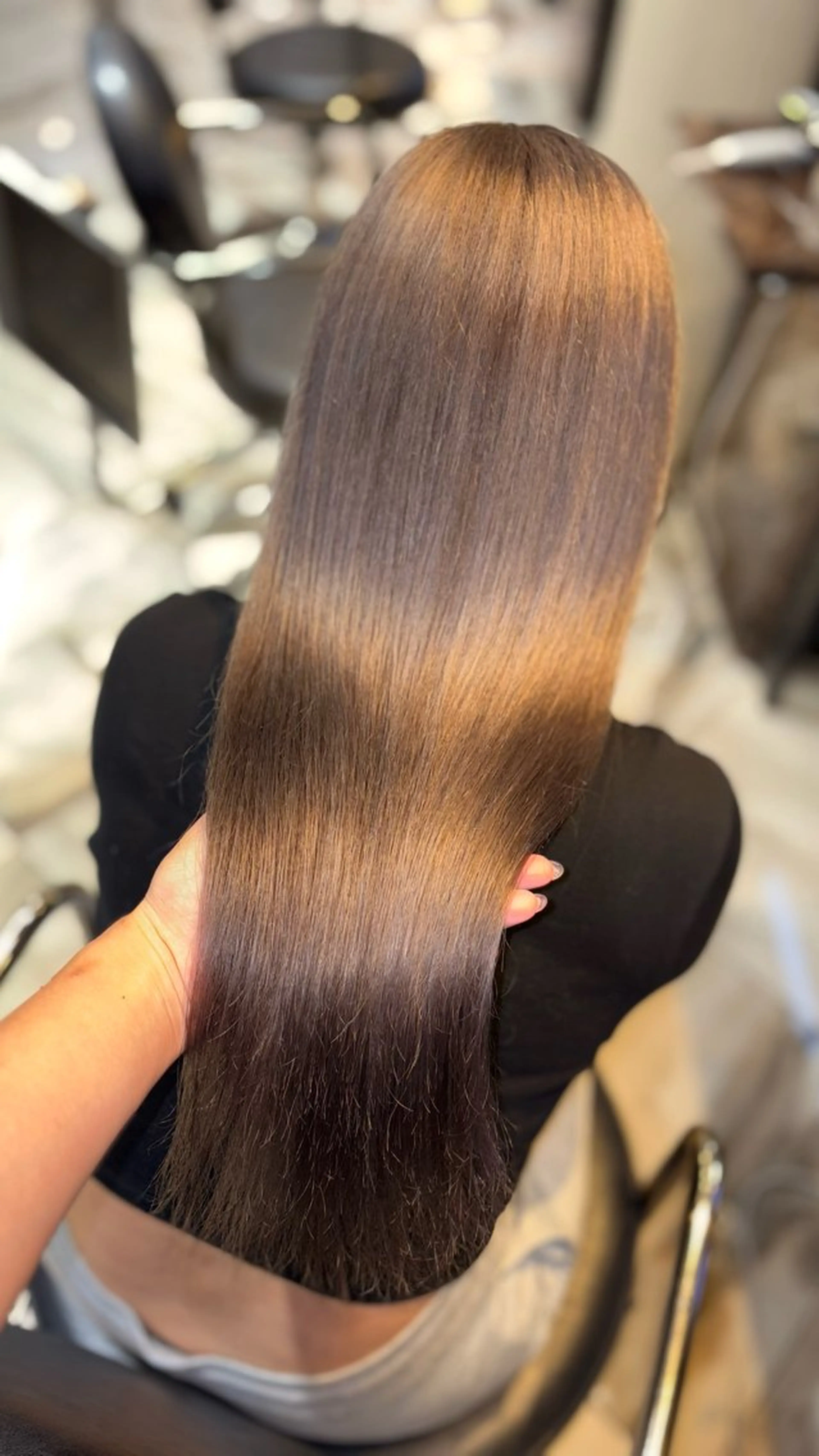 ロング カラー ブリーチ シルバー ヘアカラー 大阪 梅田/ ハイトーン/エクステのヘアスタイル