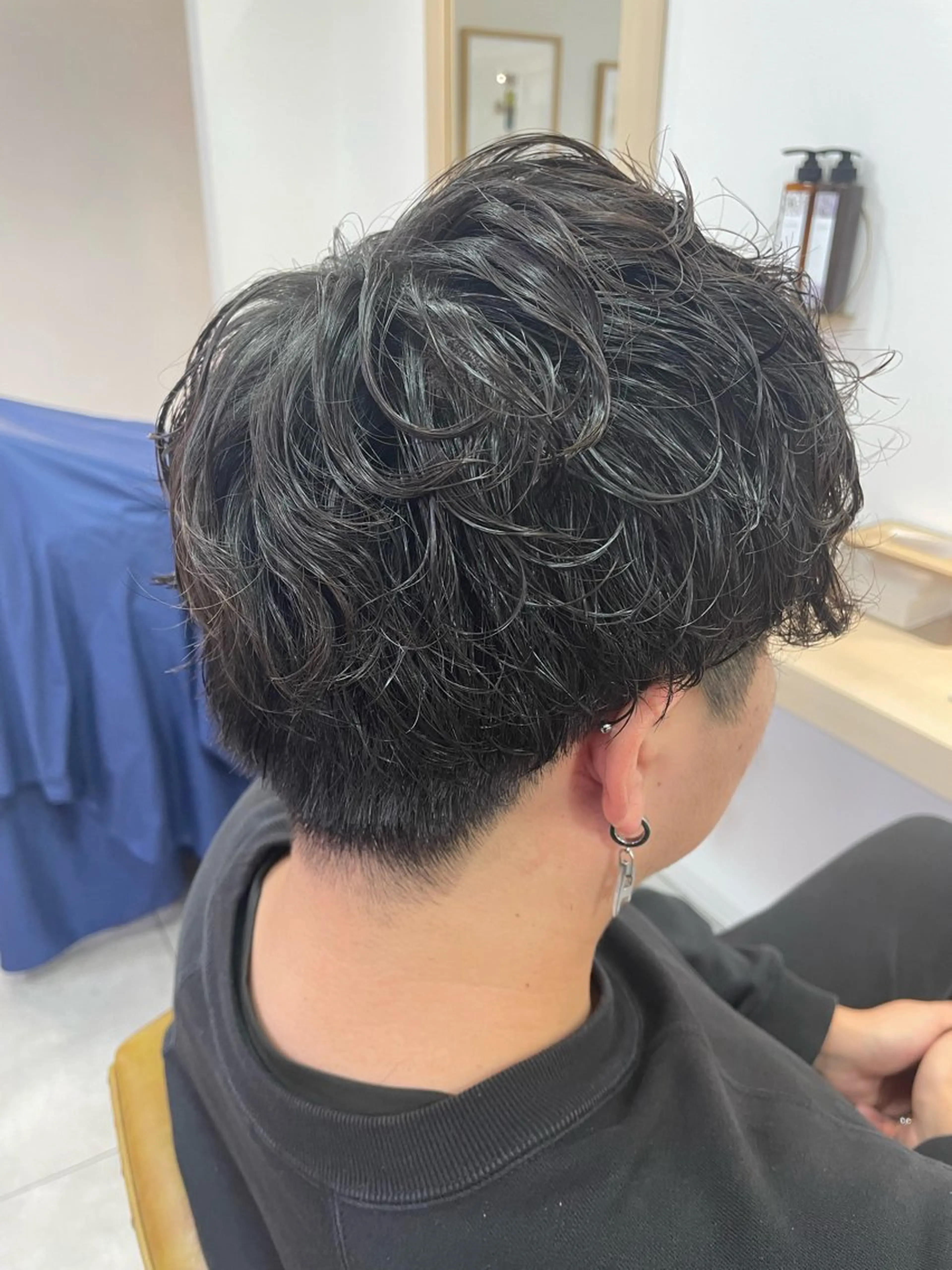 メンズ メンズパーマ カット カットモデル/金山・ 栄美容院/田口流名のヘアスタイル