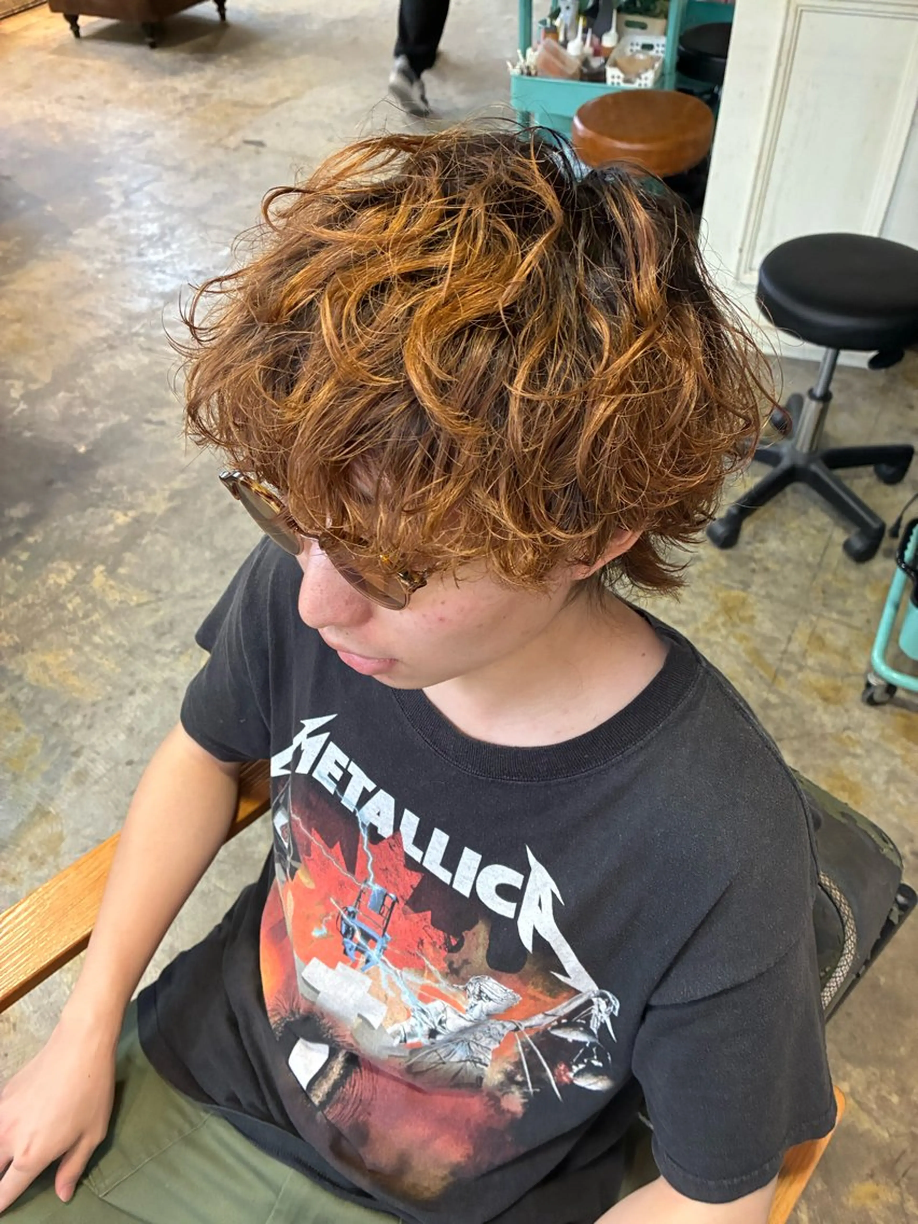 パーマ メンズ カット パーマ トリートメント 金山/メンズパーマ 西村侑真のヘアスタイル