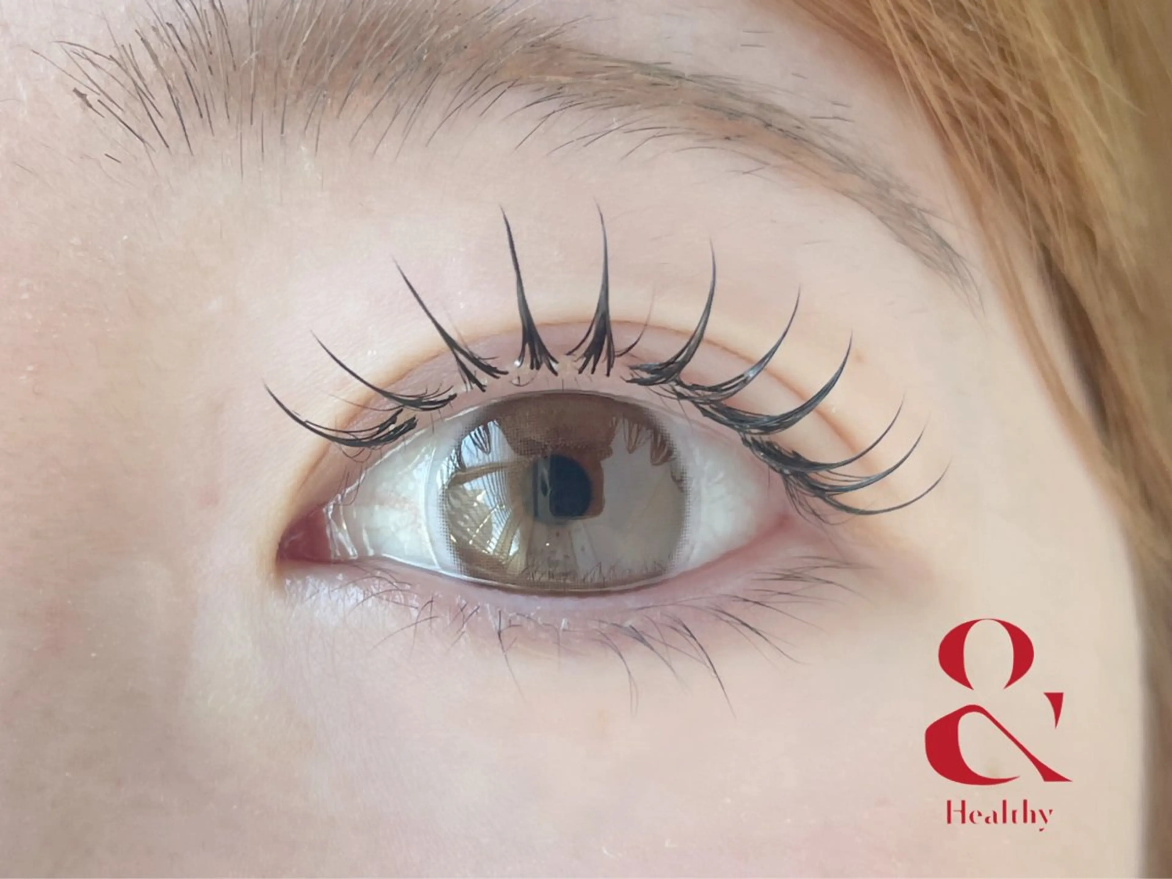 新技術🌟【&healthy】(アンドヘルシー)(フラットラッシュ×パーマ)80本8400円100本8900円の写真