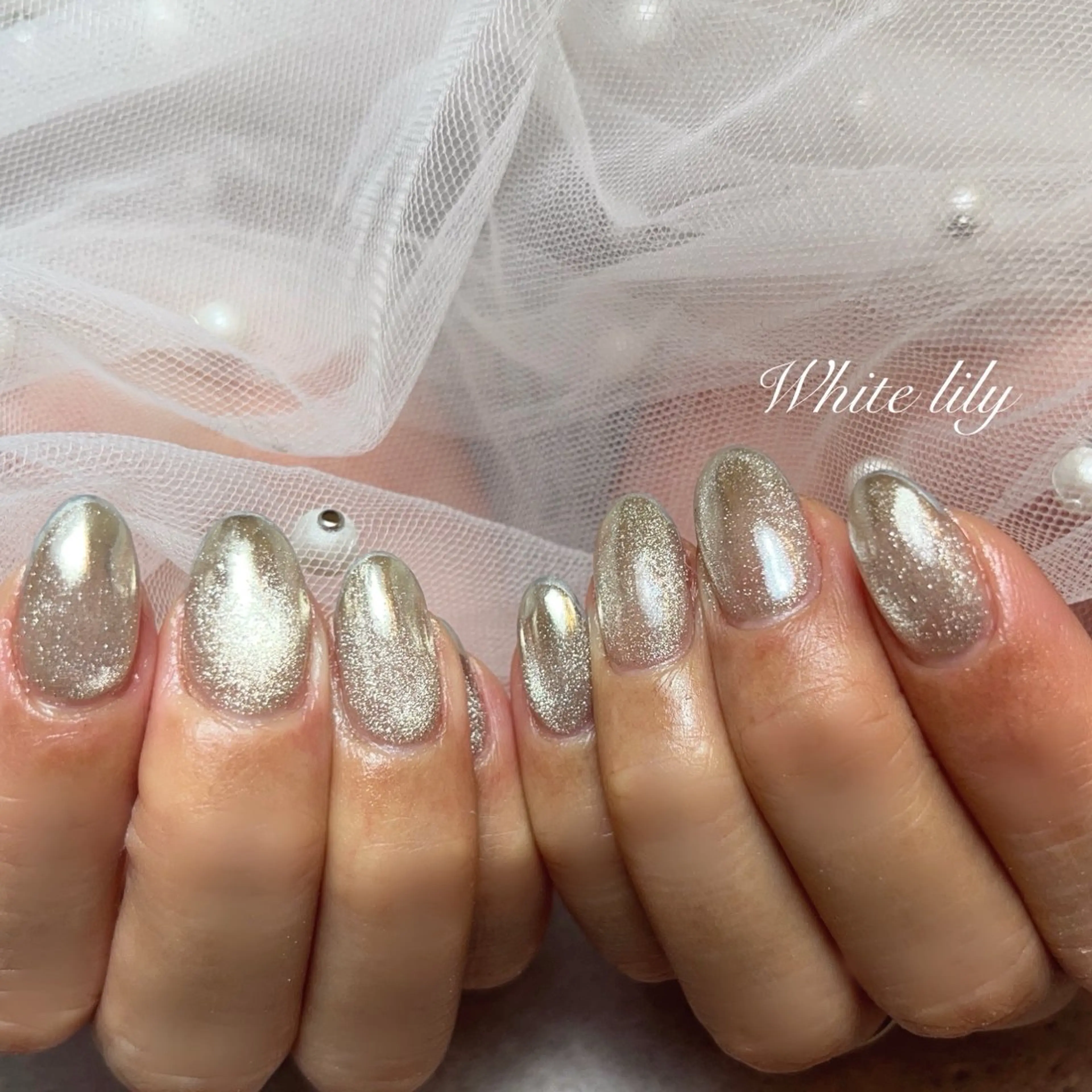 ネイル ハンドネイル White lily所属・牧田 雅世のネイルデザイン
