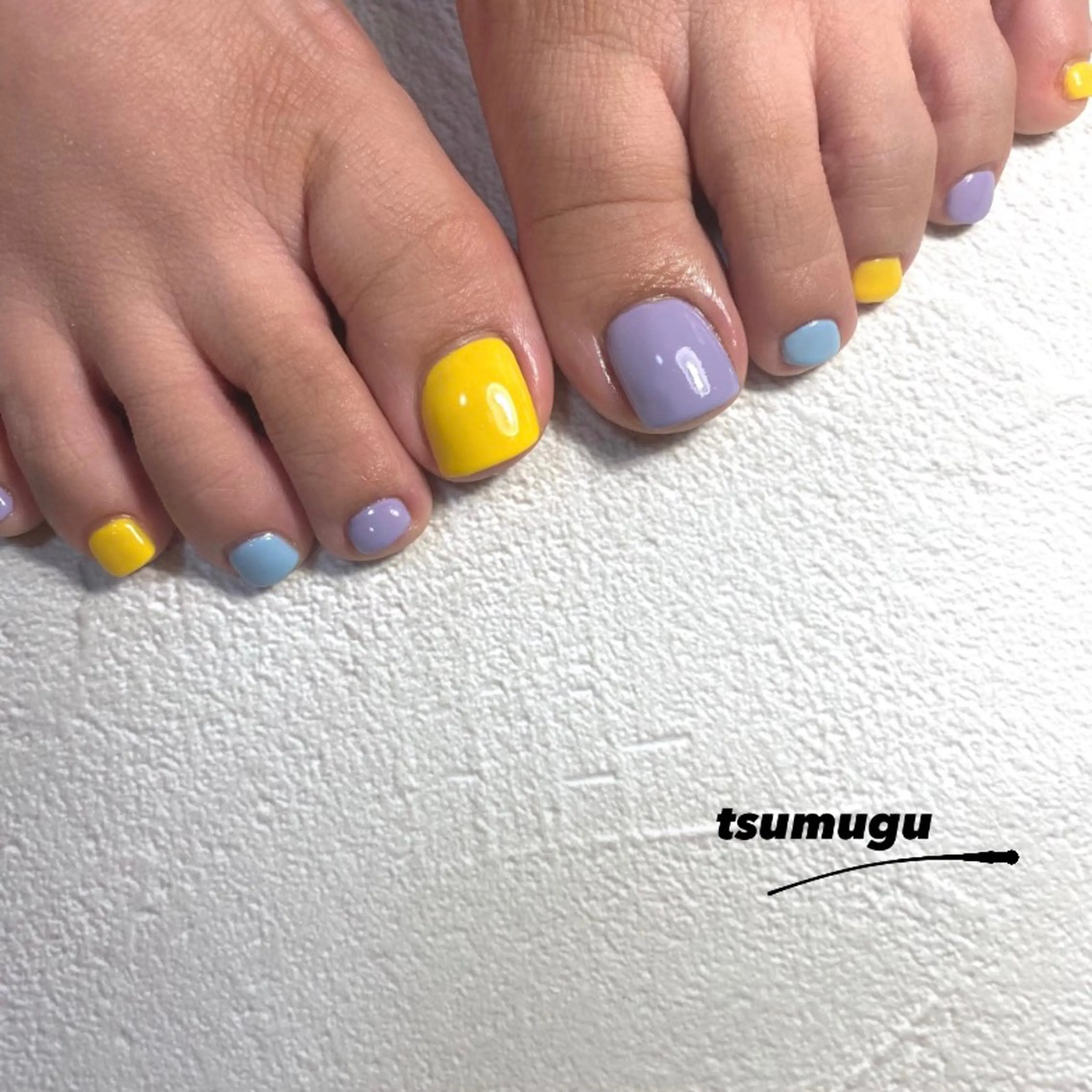 オンのみ✴︎シンプルfootネイルの写真
