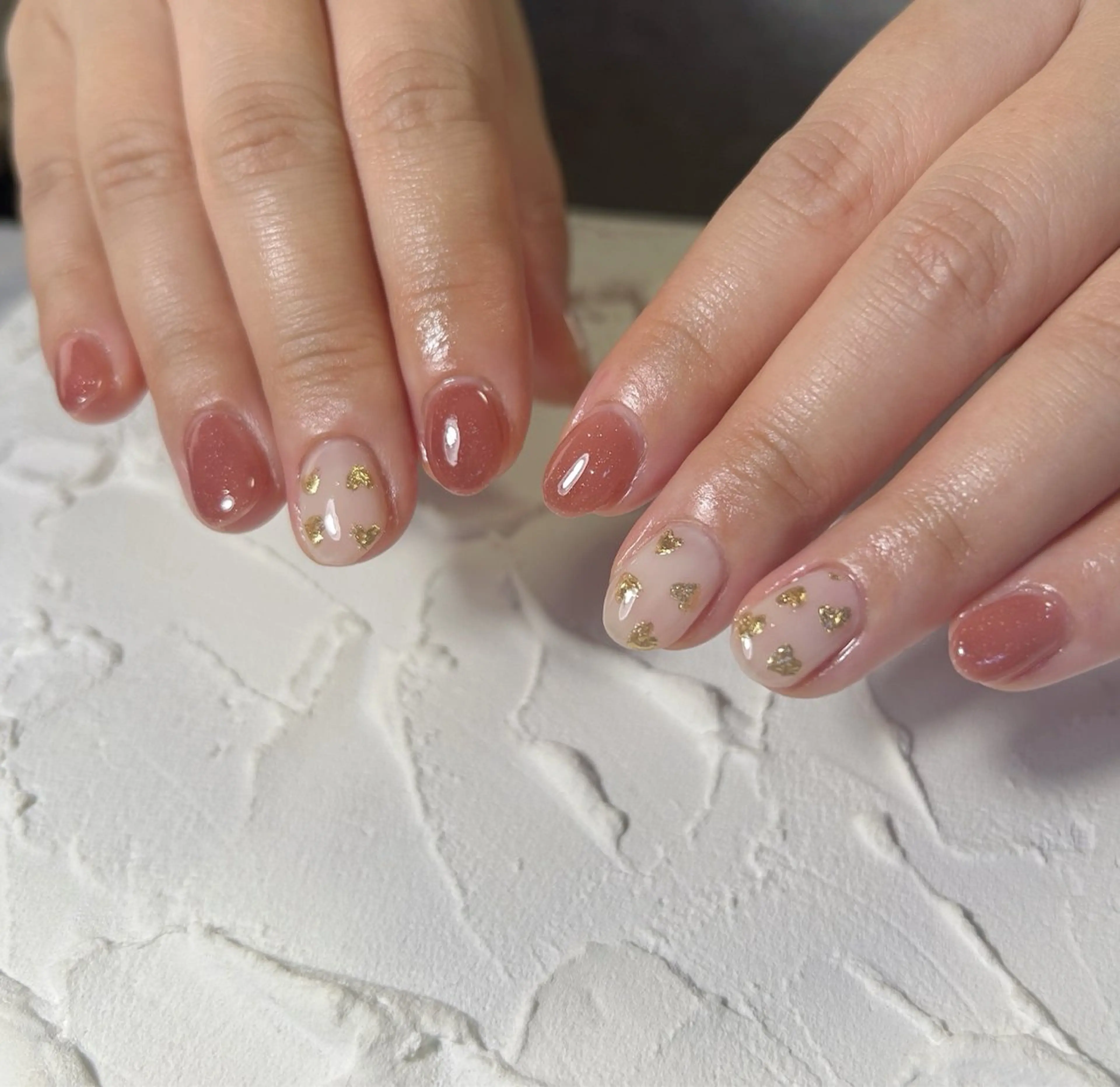 ネイル バレンタイン ハンドネイル Lofinails ちひろのネイルデザイン