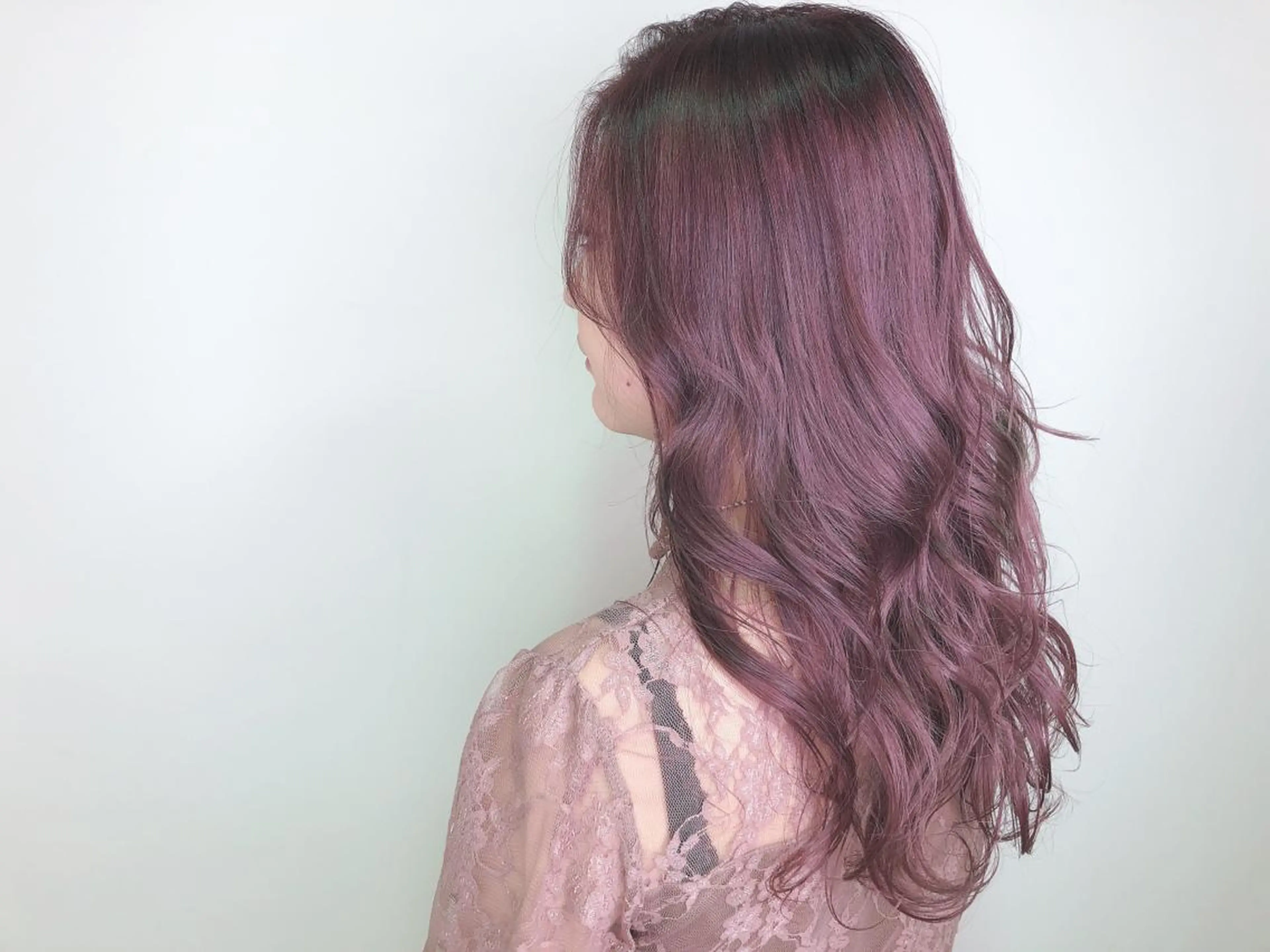 ロング カラー ピンクカラー 美髪ヘア 藤田友輝のヘアスタイル