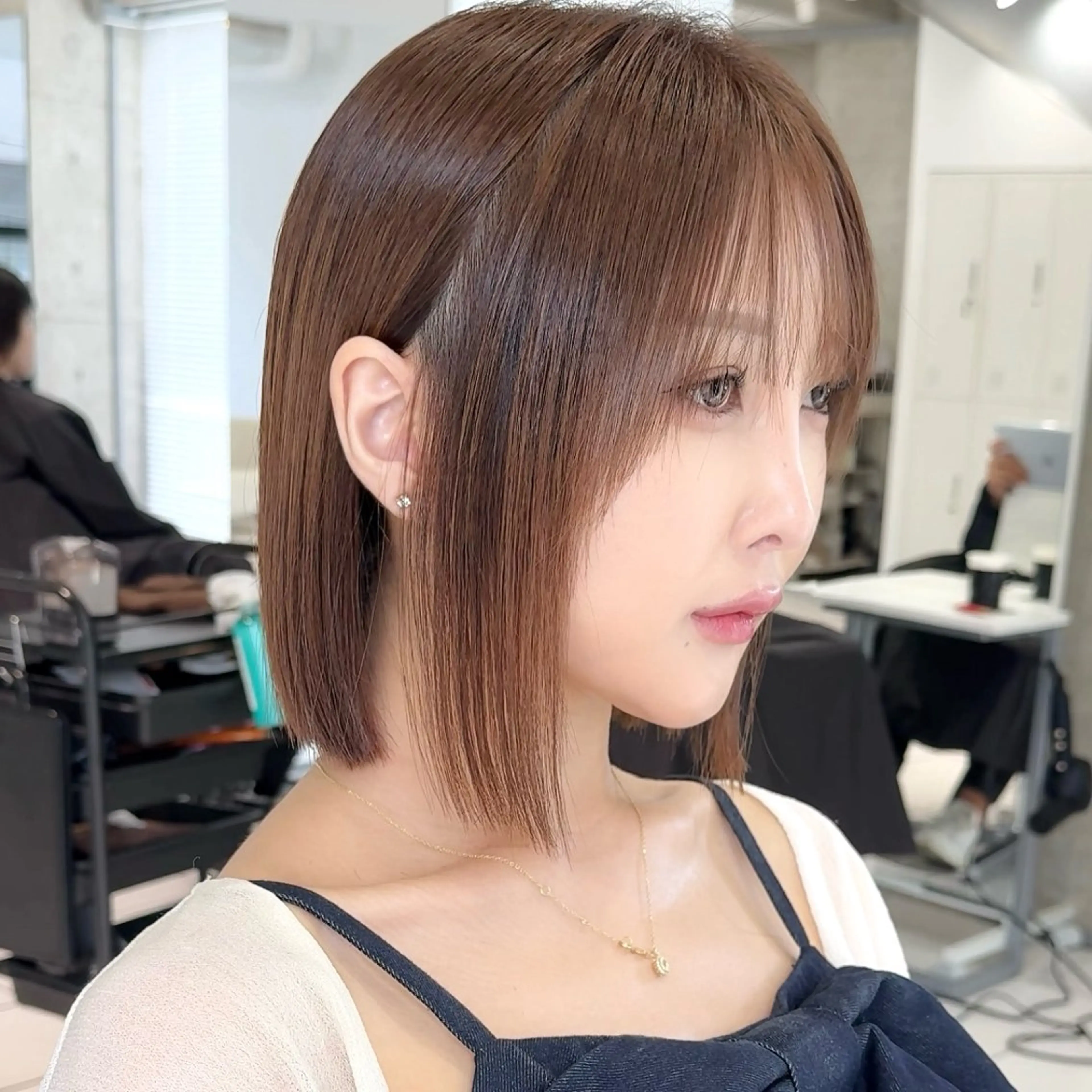 💎さらなる美を求める方へ💎✨似合わせカット+髪質改善ケアカラー🫧+内部補修6stepTR✨ボブ/ショート/レイヤーの写真