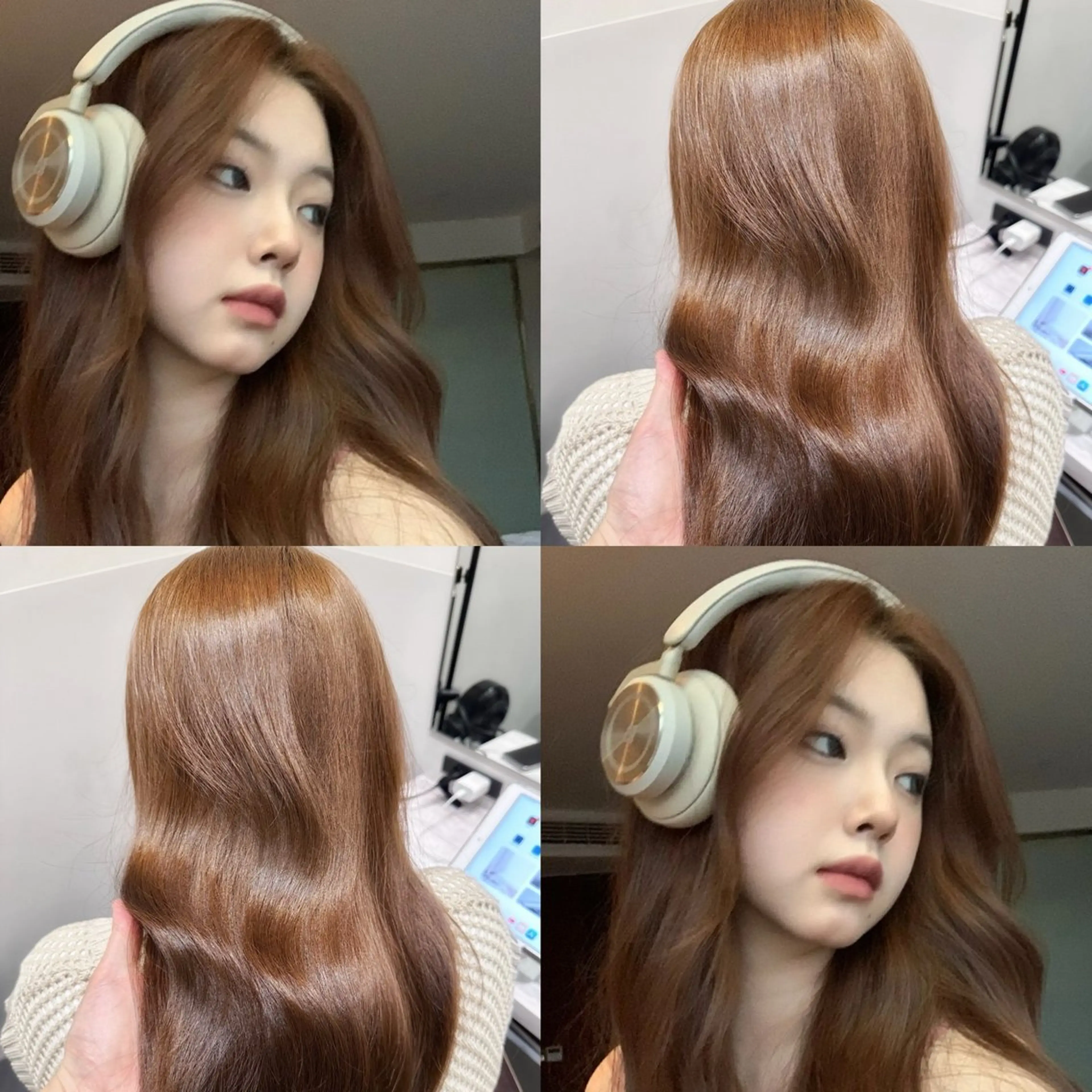 ロング カラー ヘアカラー トリートメント ヘアセット IVE所属・ダブルカラー🤍 髪質改善／原島のヘアスタイル