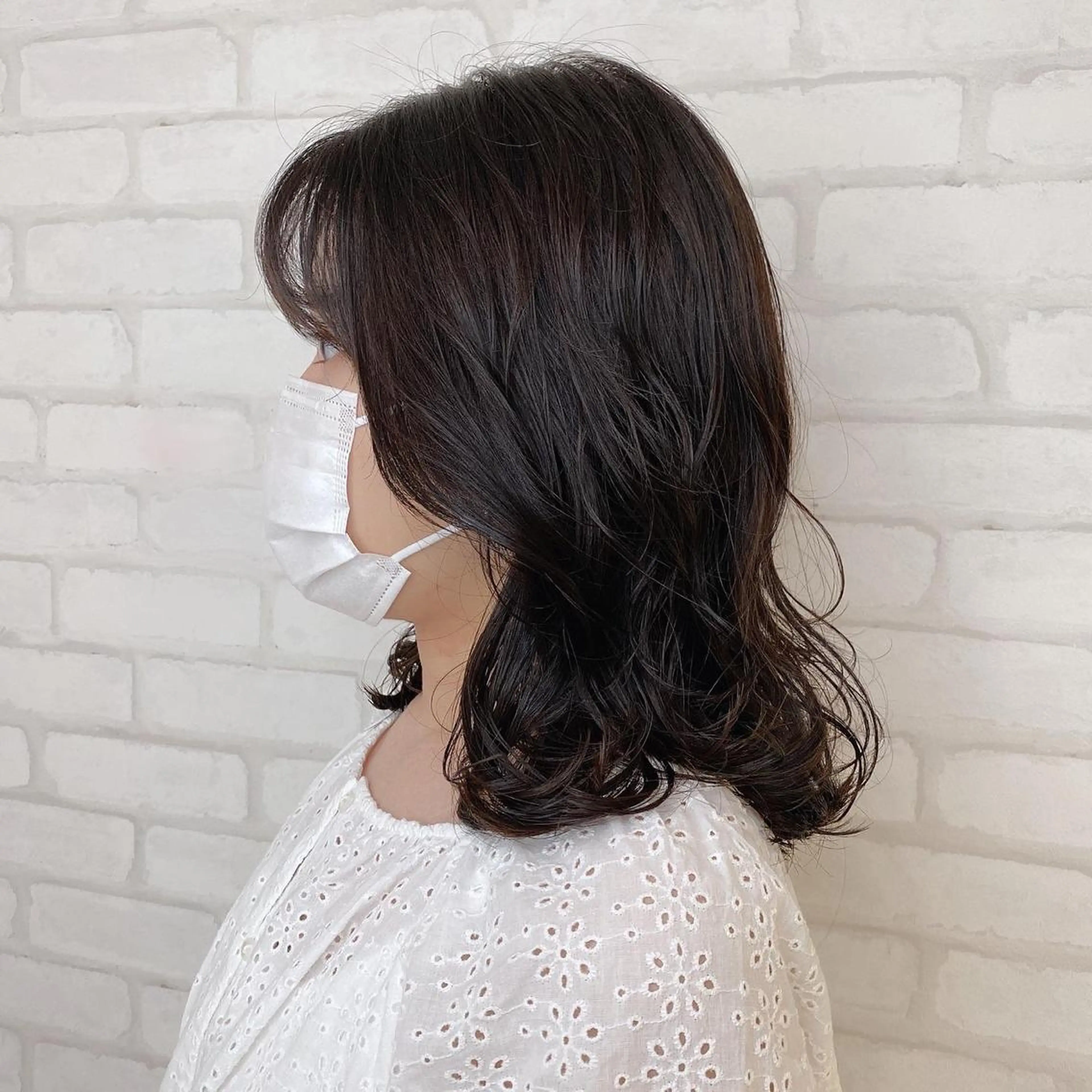 ミディアム パーマ abilita AZUSAのヘアスタイル